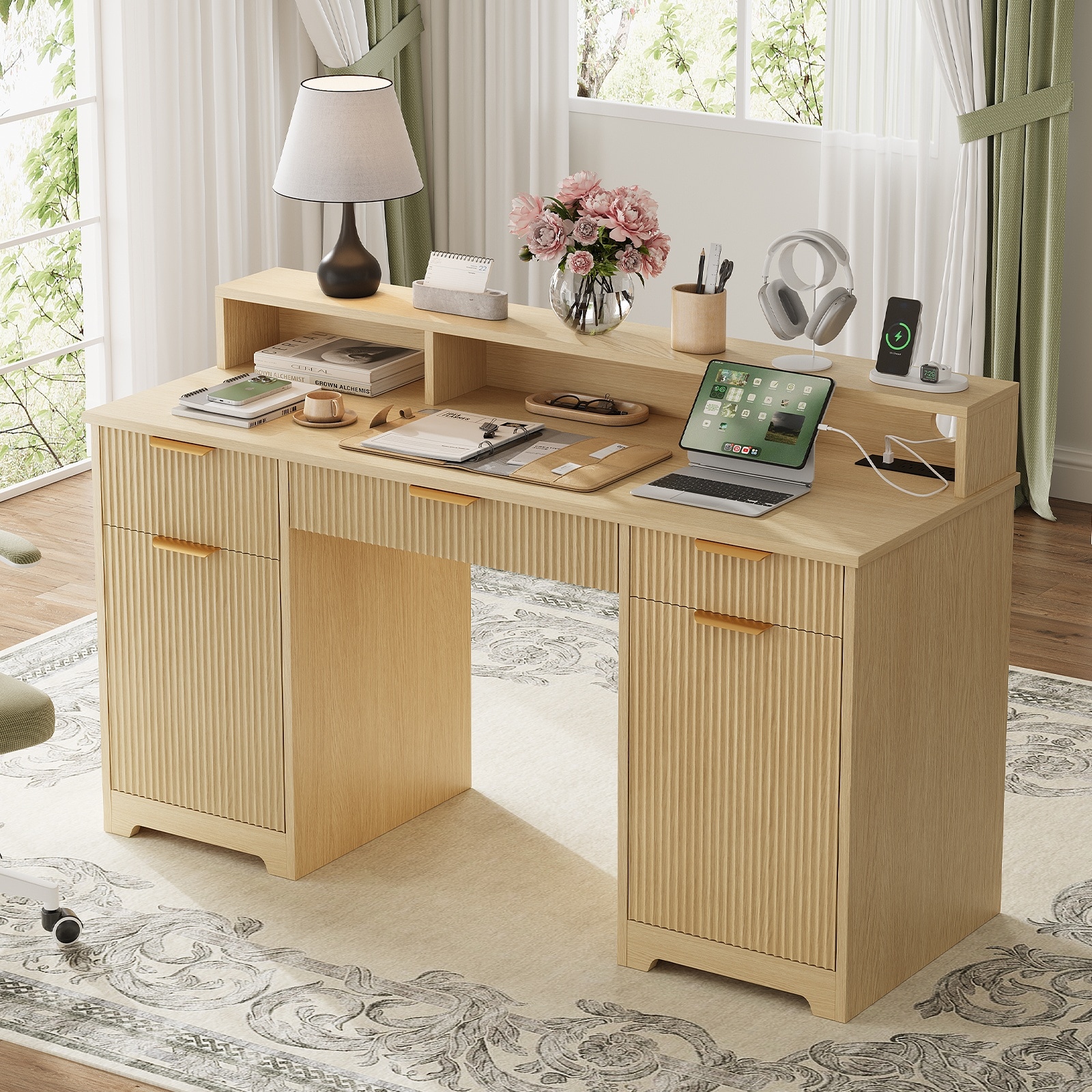 Pocassy GREATANTS-SNBS081OW Office-Tables - View #16