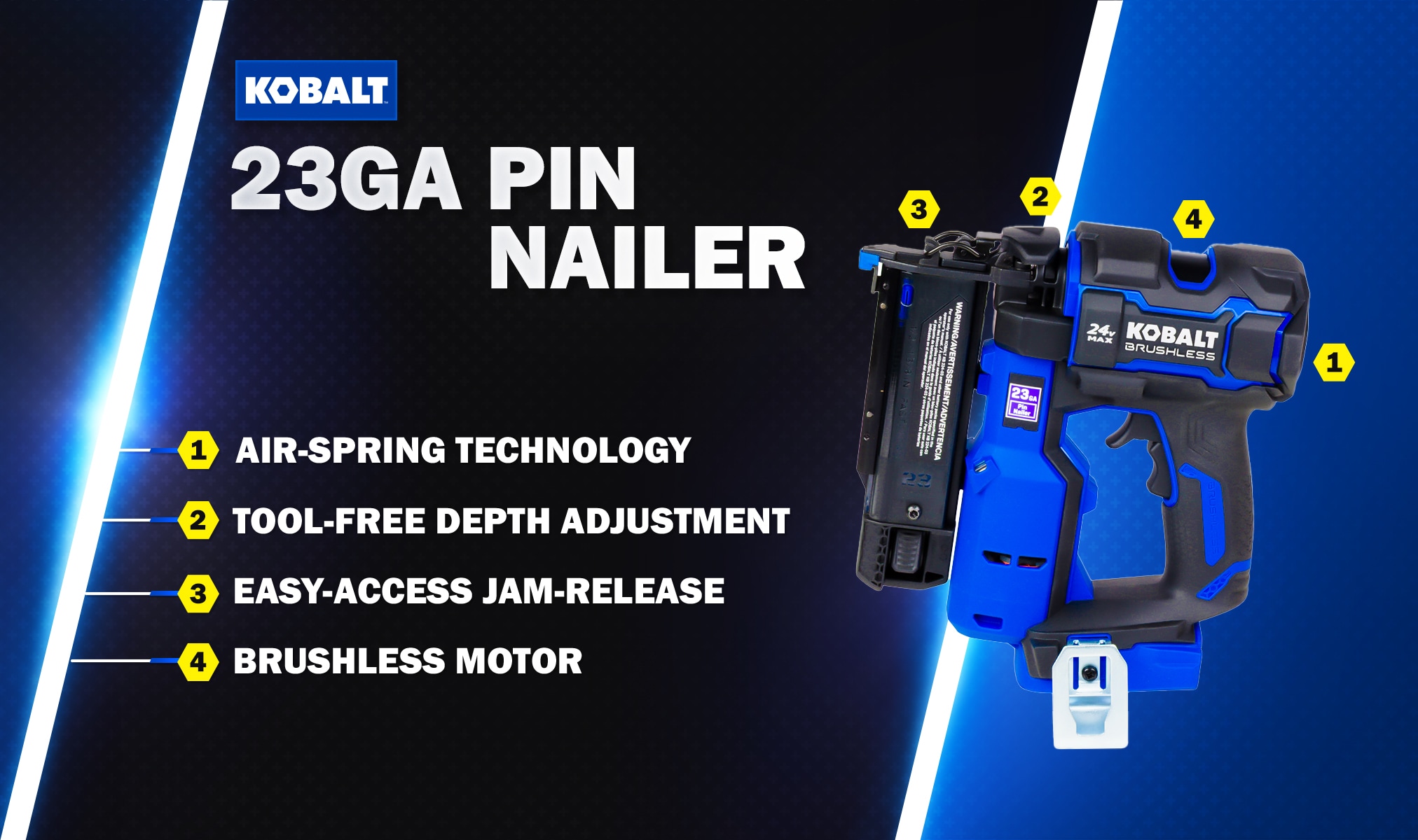 Kobalt KXNA 524B-03 Pin-Nailers - View #11