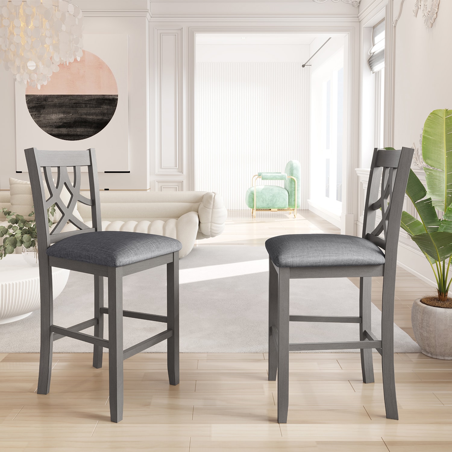 SINOFURN SYA010066GY Dining-Chairs - View #5