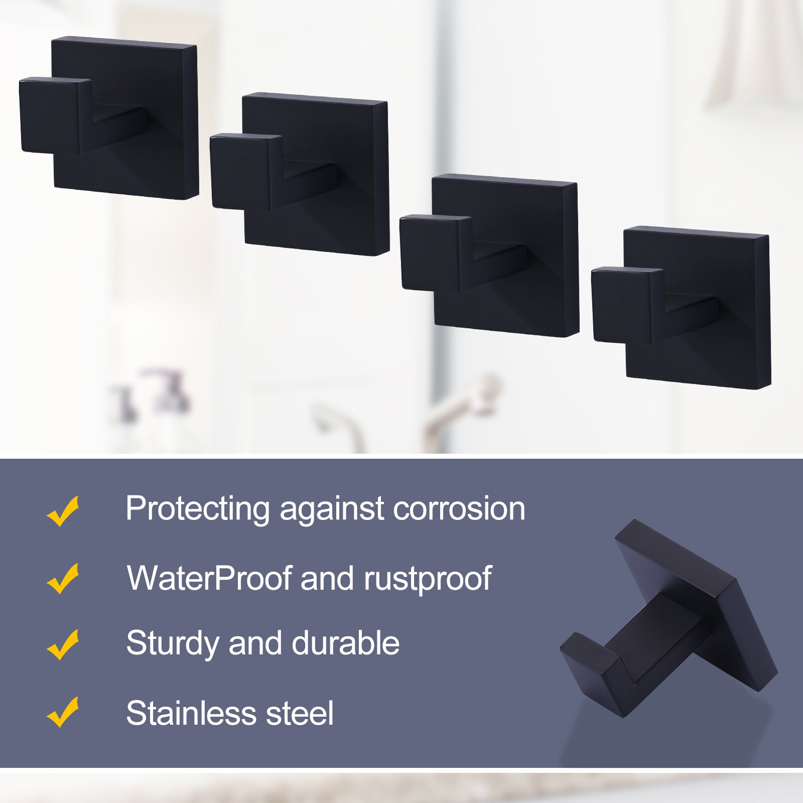 WOWOW 4060101BX4-LW Robe-Hooks - View #4