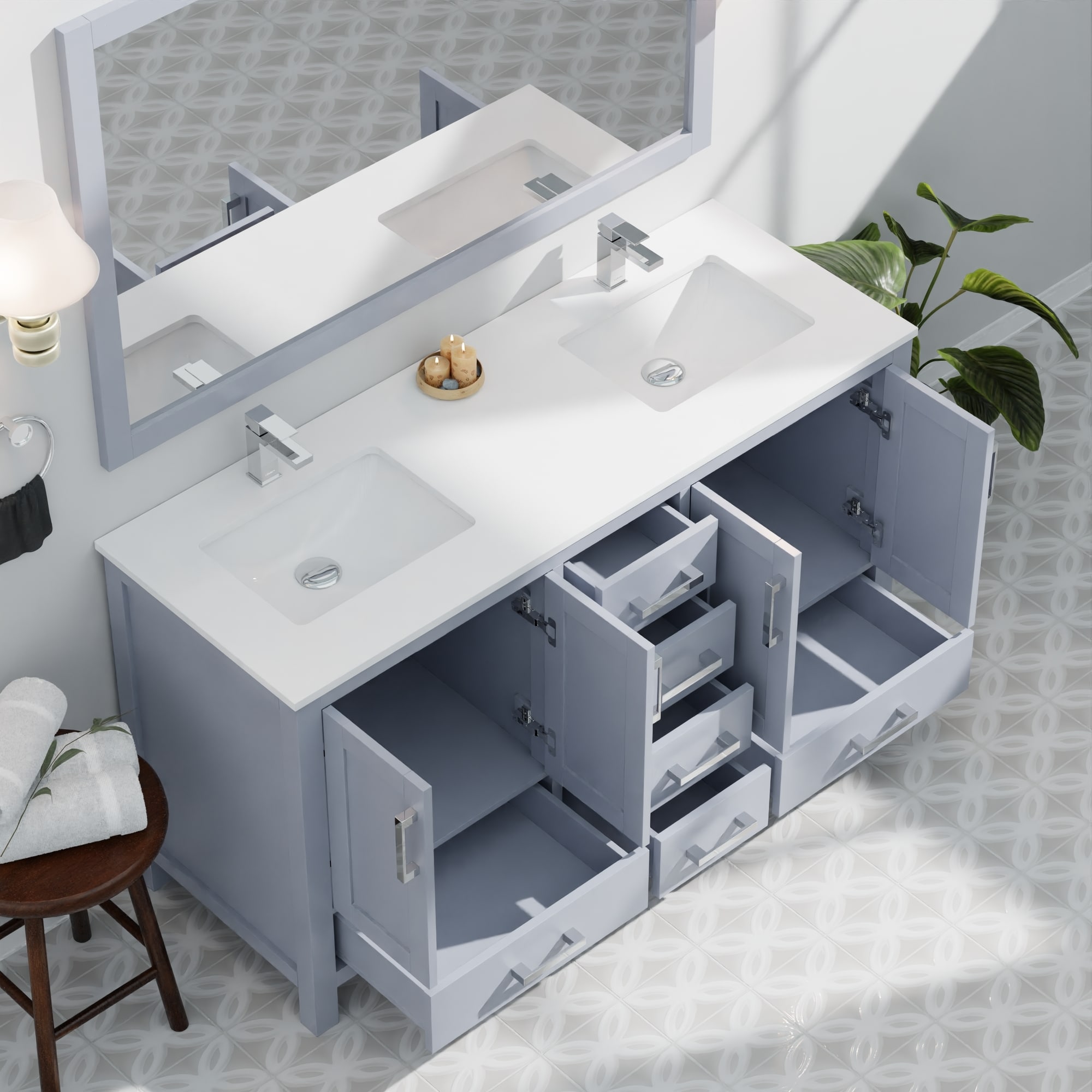 Lexora LVJ60DB311 Bath-Vanity-Combo - View #16