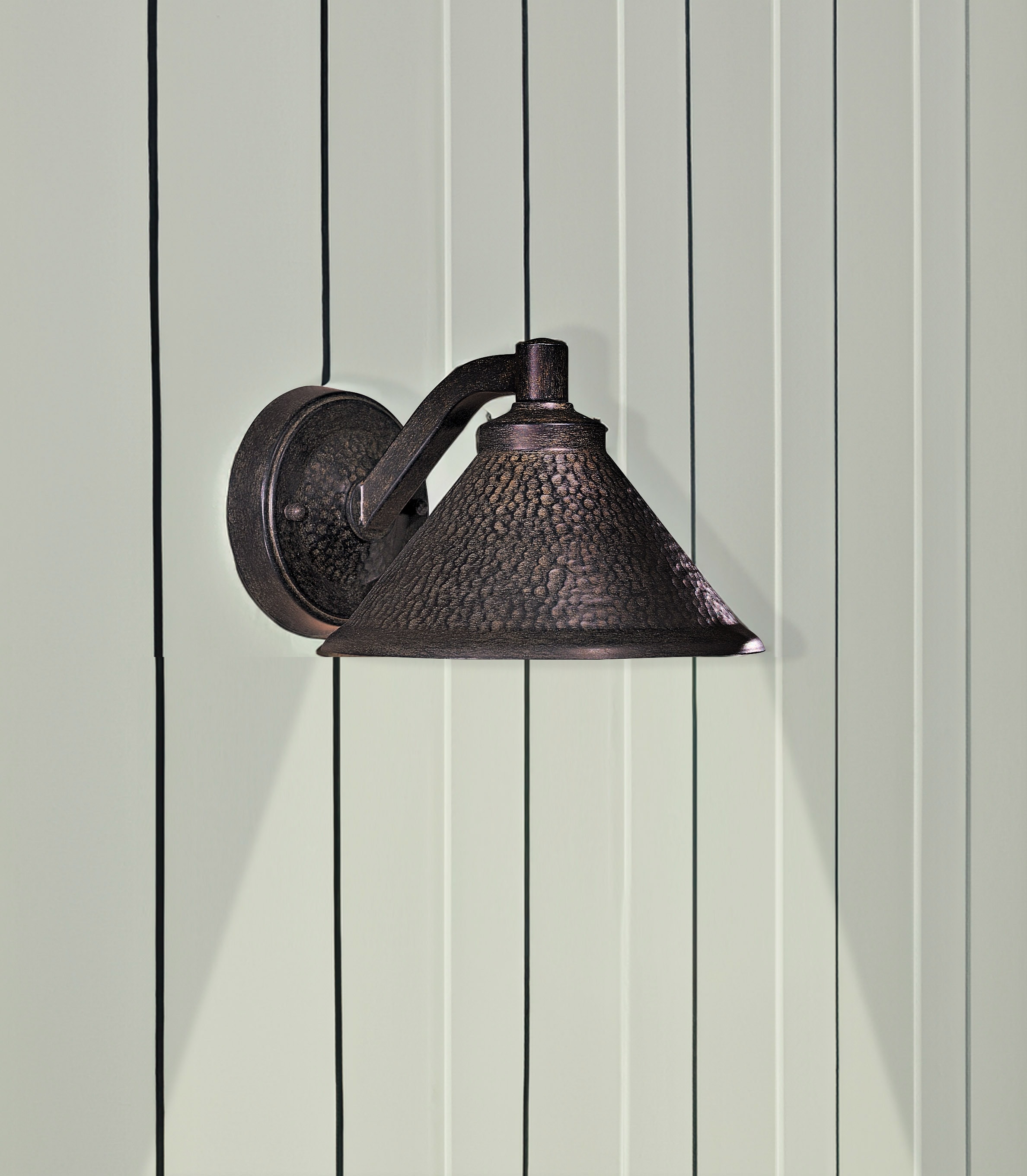 Minka Lavery 8101-A138-L Kirkham 6-in H Bronze Hardwired Dark Sky Integrated LED Outdoor Wall Light
