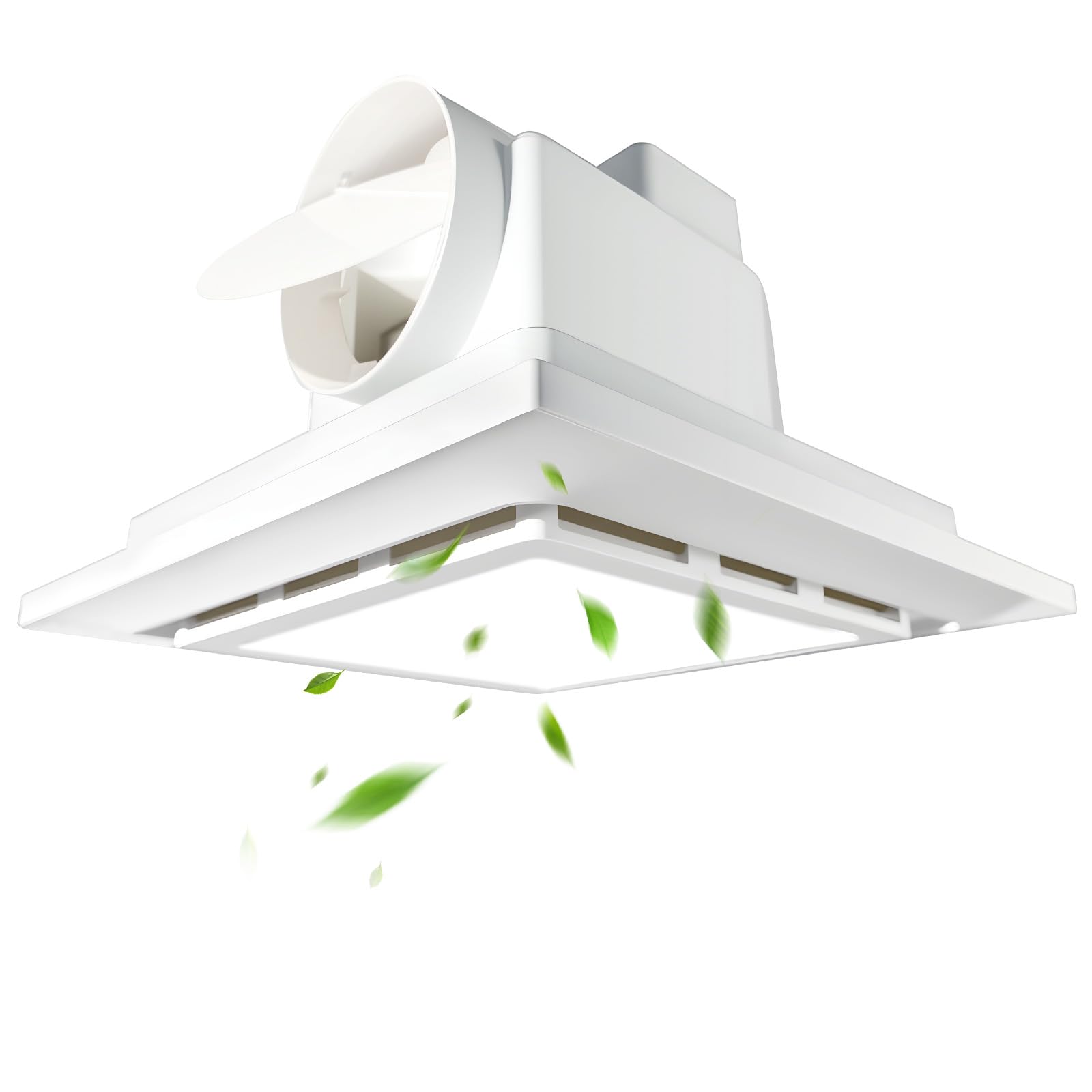 Oyezvary - Bathroom Exhaust Fan with Light Quiet 1 0 Sones 120 CFM 12W LED Square Vent Fan for H...