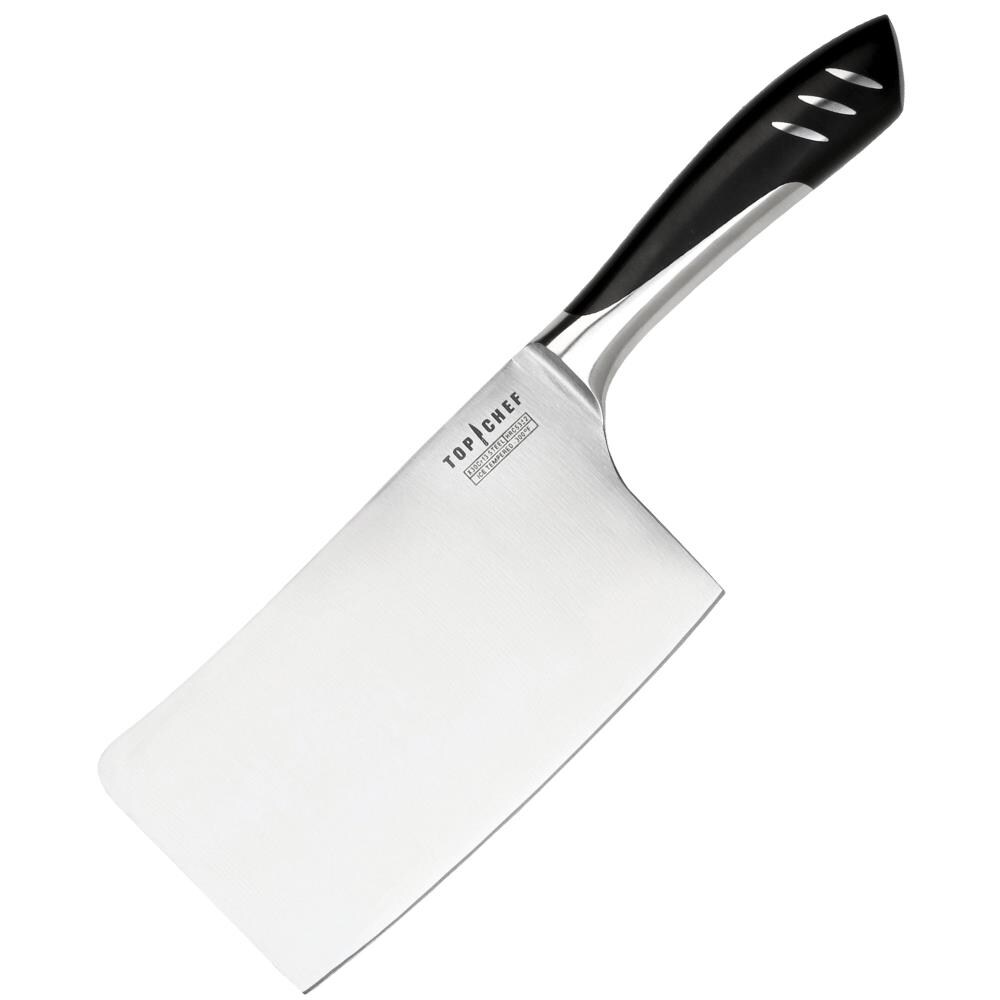 Master Grade I.O.Shen 6-in Stainless Steel Cleaver Knife - Heavy Duty  Chopper for Bones, Meat, and Vegetables - Impressive Weight and Balance in  the Cutlery department at