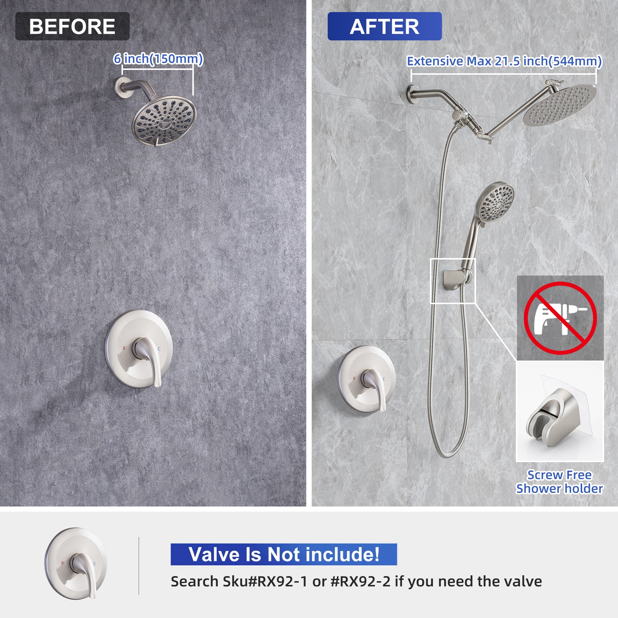 Rainlex RX2008BN Tub-Shower-Faucets - View #4