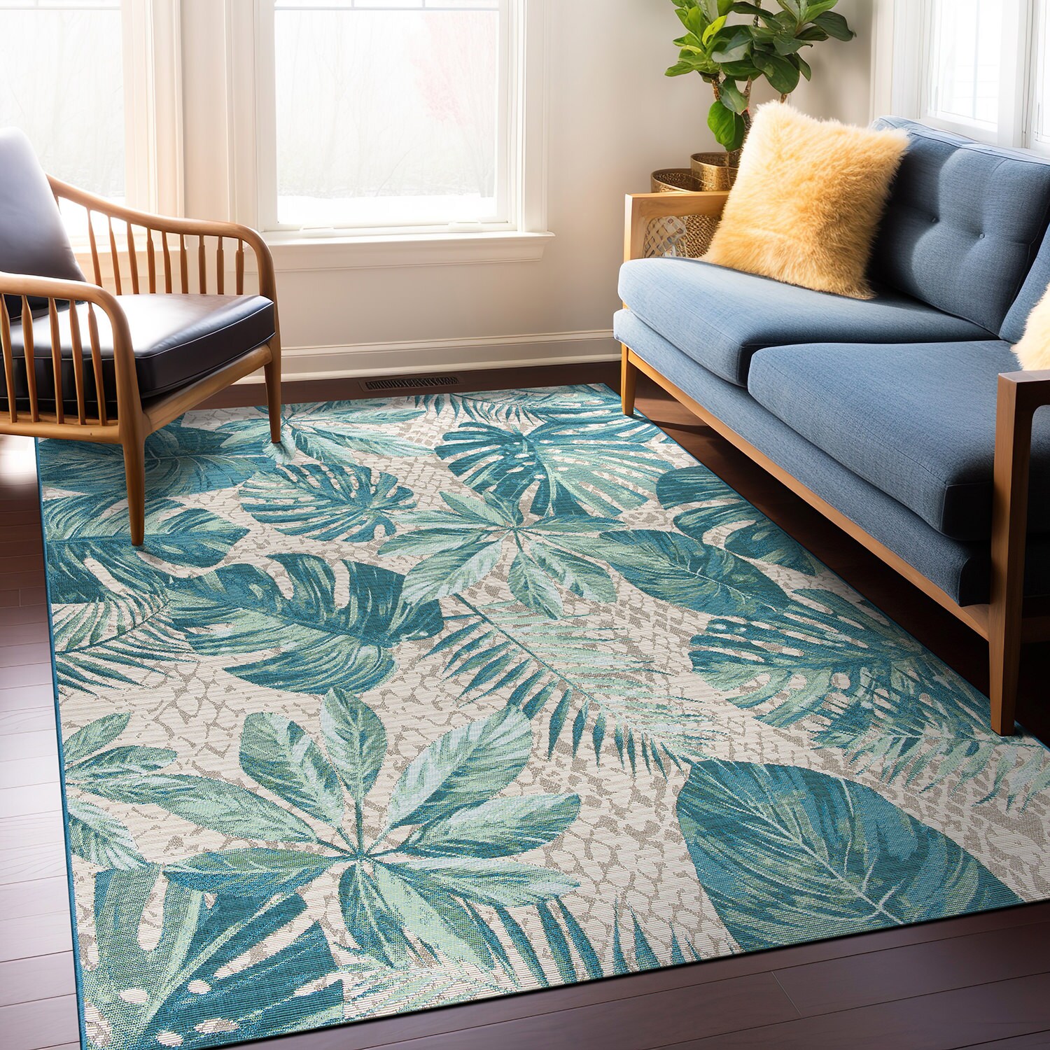World Rug Gallery 433BLUE5X7 rugs - View #2