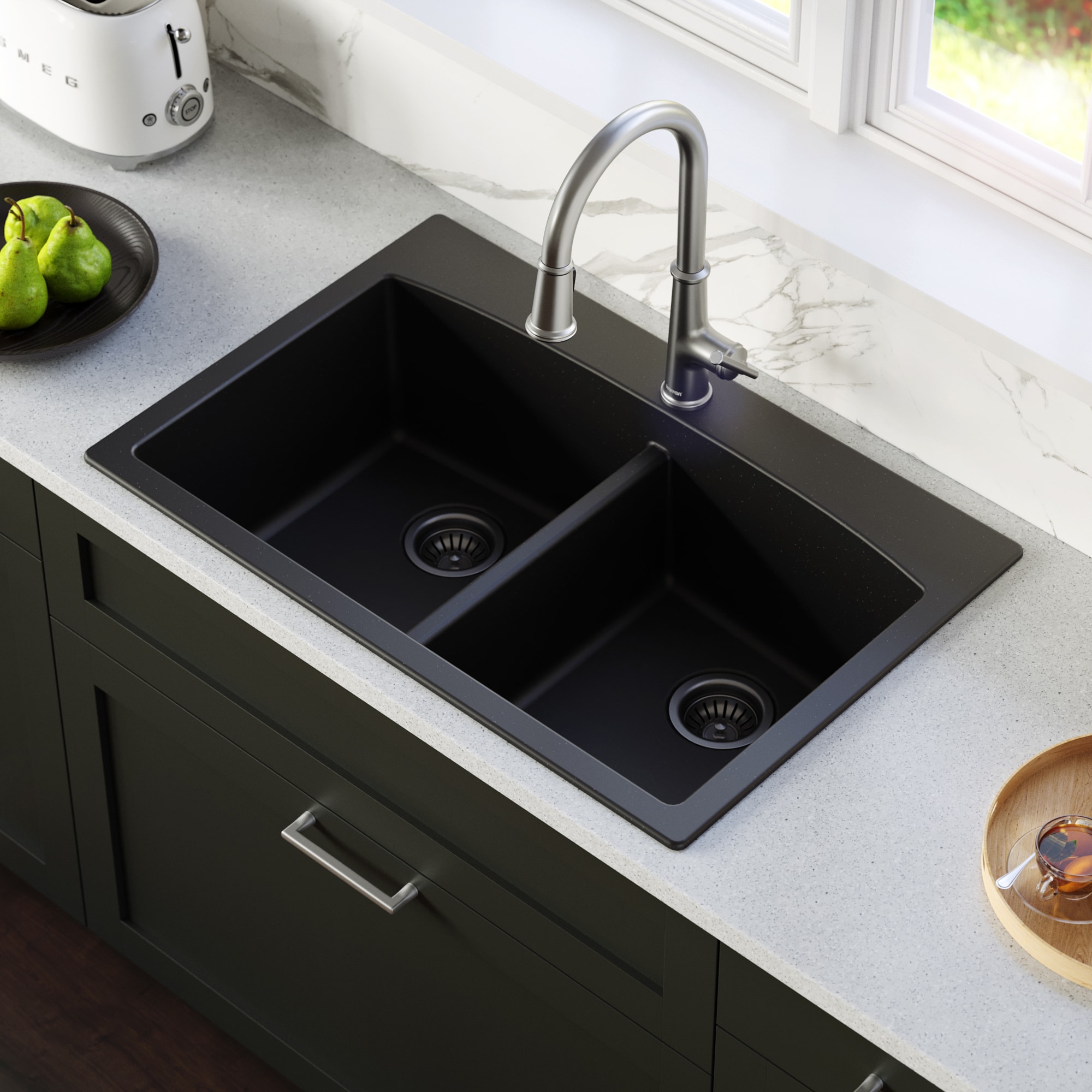 New 72 Large Cast Iron Double Drainboard Kitchen Sink Antique Style Double  Basin Drop in Farm Sink Package 