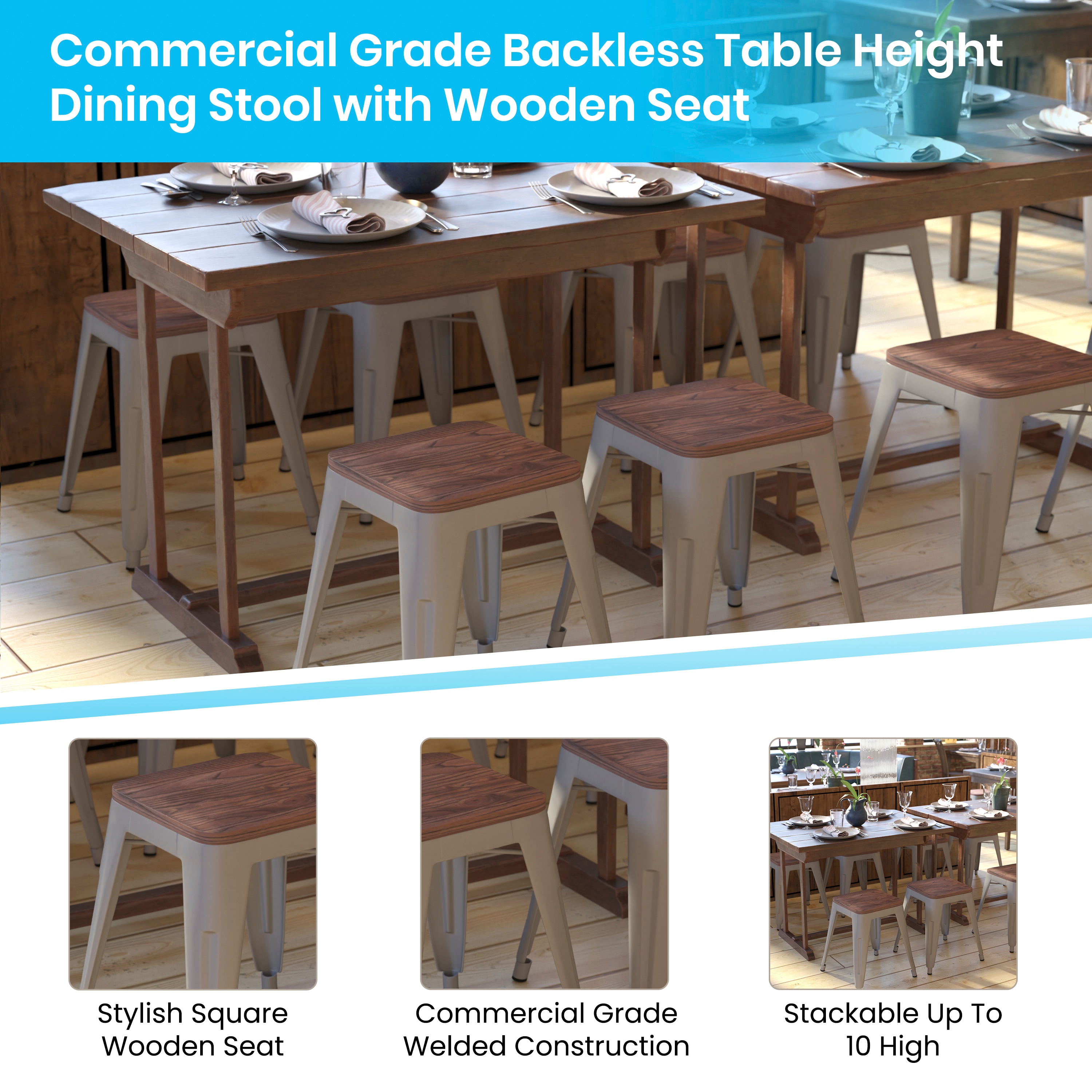 Flash Furniture 840196337494 stools - View #2