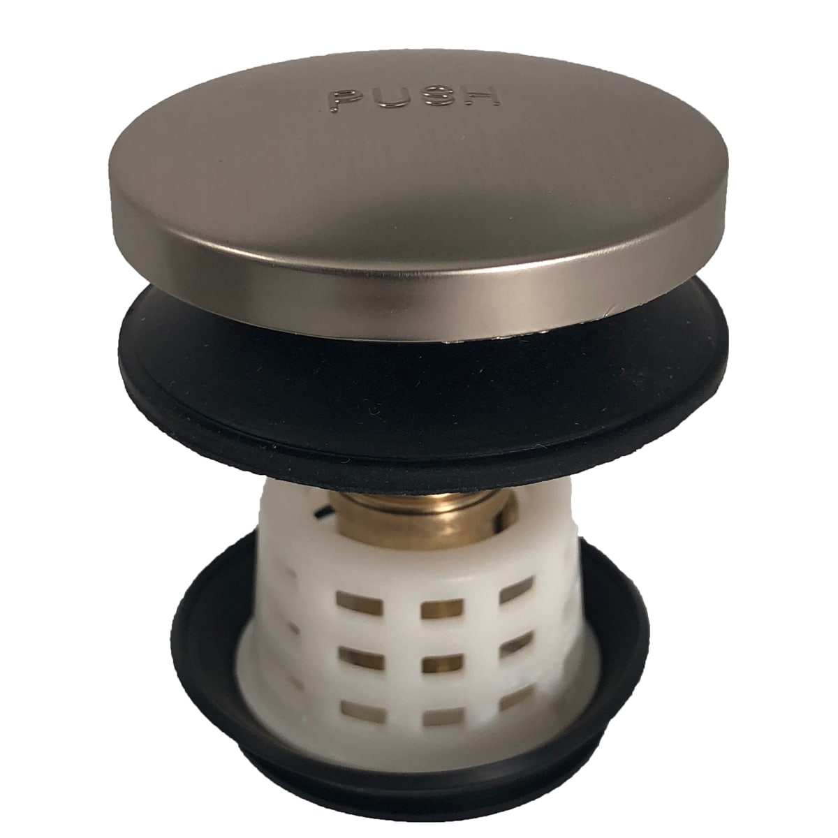 PF WaterWorks 2-in Brushed Nickel Tub Stopper in the Bathtub & Shower Drain  Accessories department at