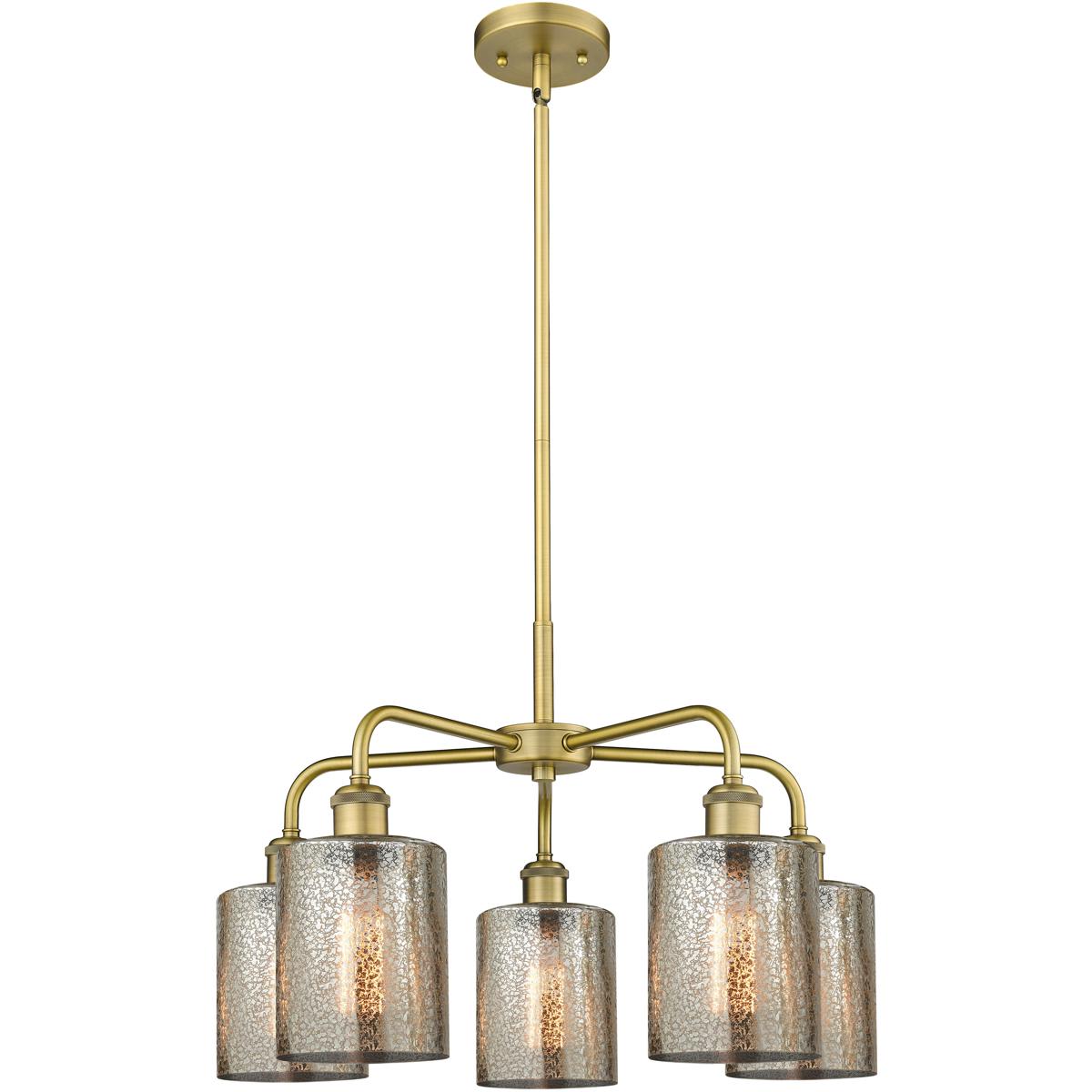 Innovations Lighting 2612487 516-5CR-BB-G116 Cobbleskill Chandelier Brushed Brass