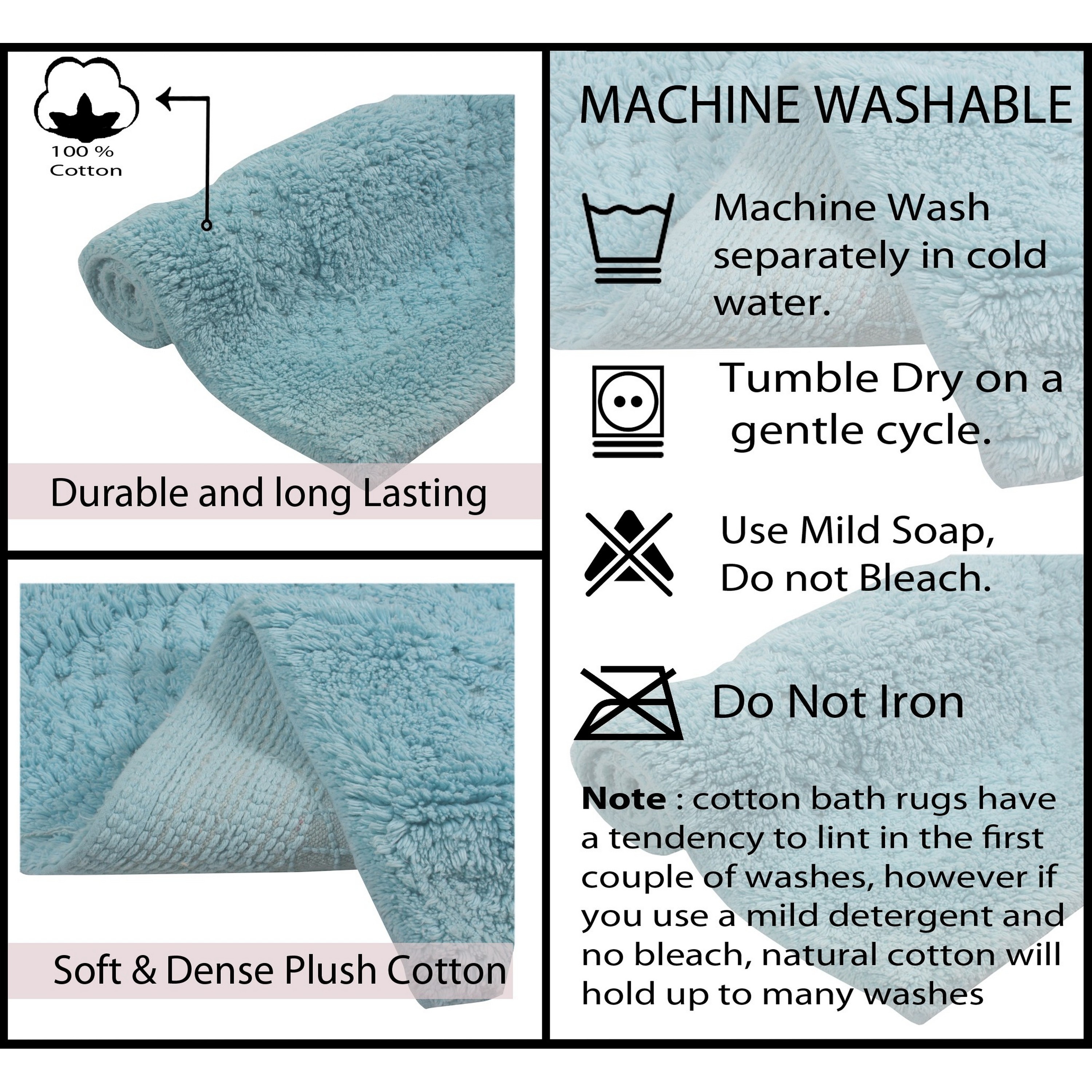 Home Weavers BCL2440AQ Bath-Rugs - View #4