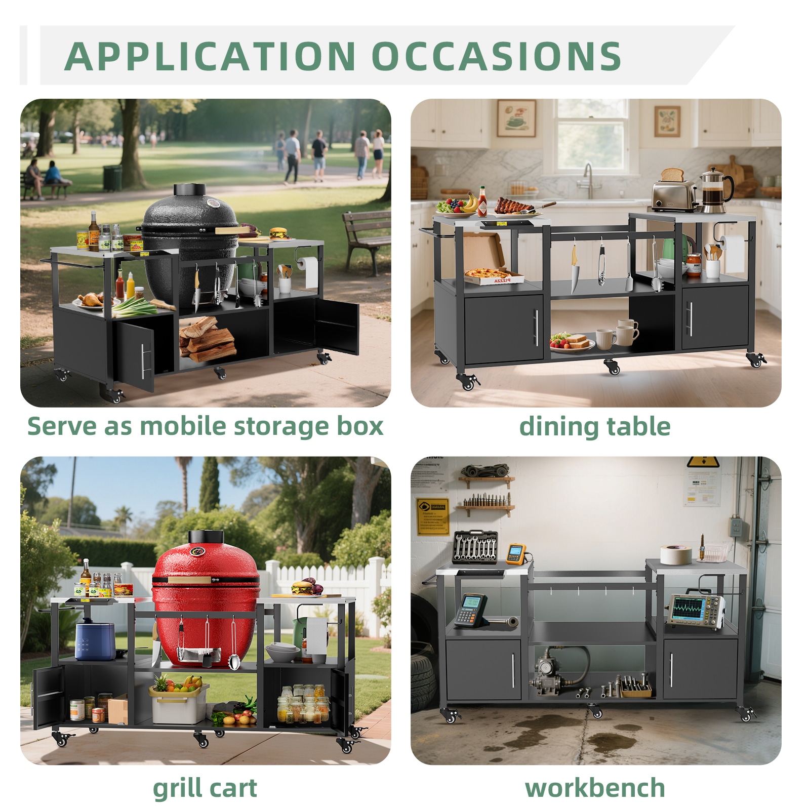 Siavonce XHP305792 Grill-Carts-Grill-Stands - View #11
