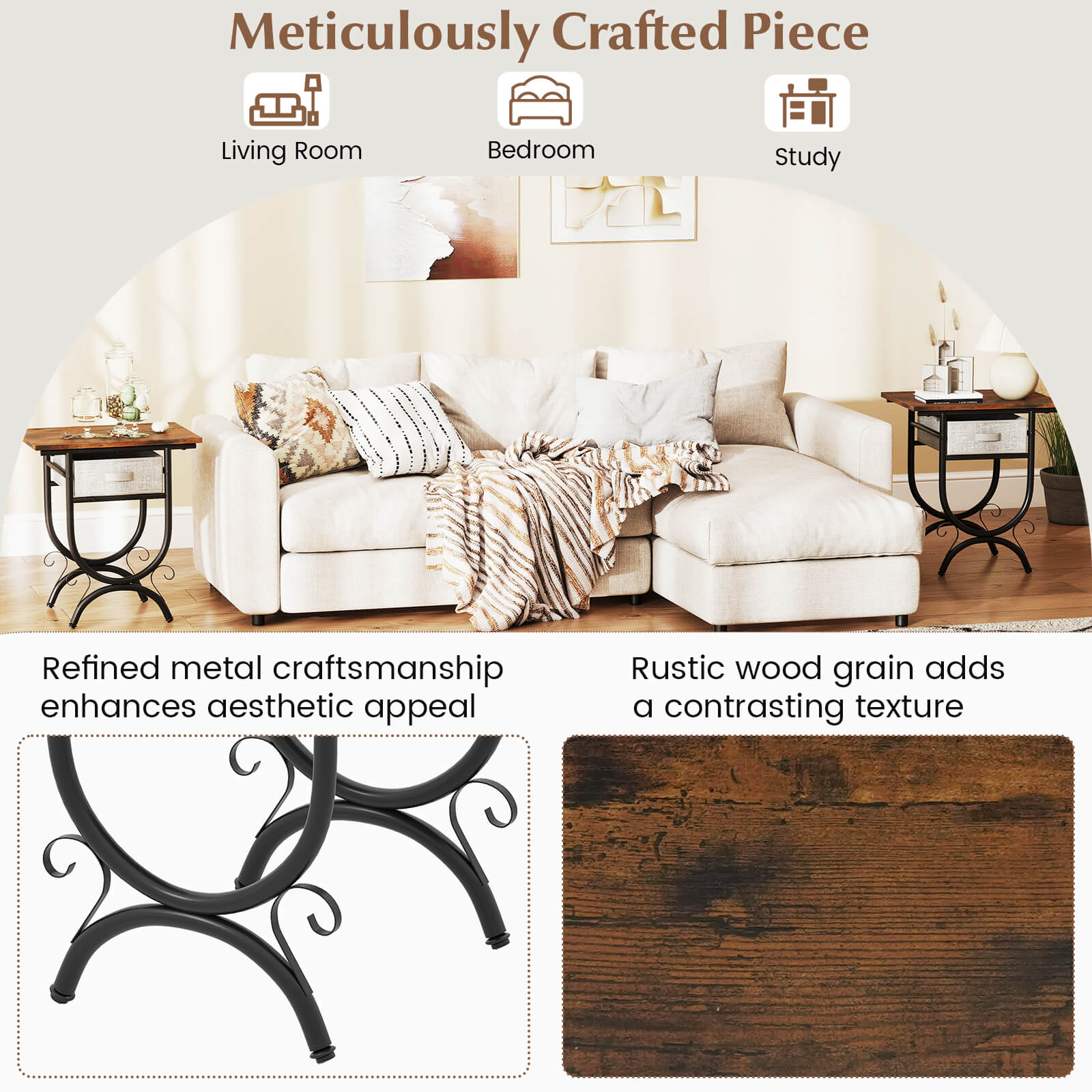 Costway HCST07586 End-Tables - View #3