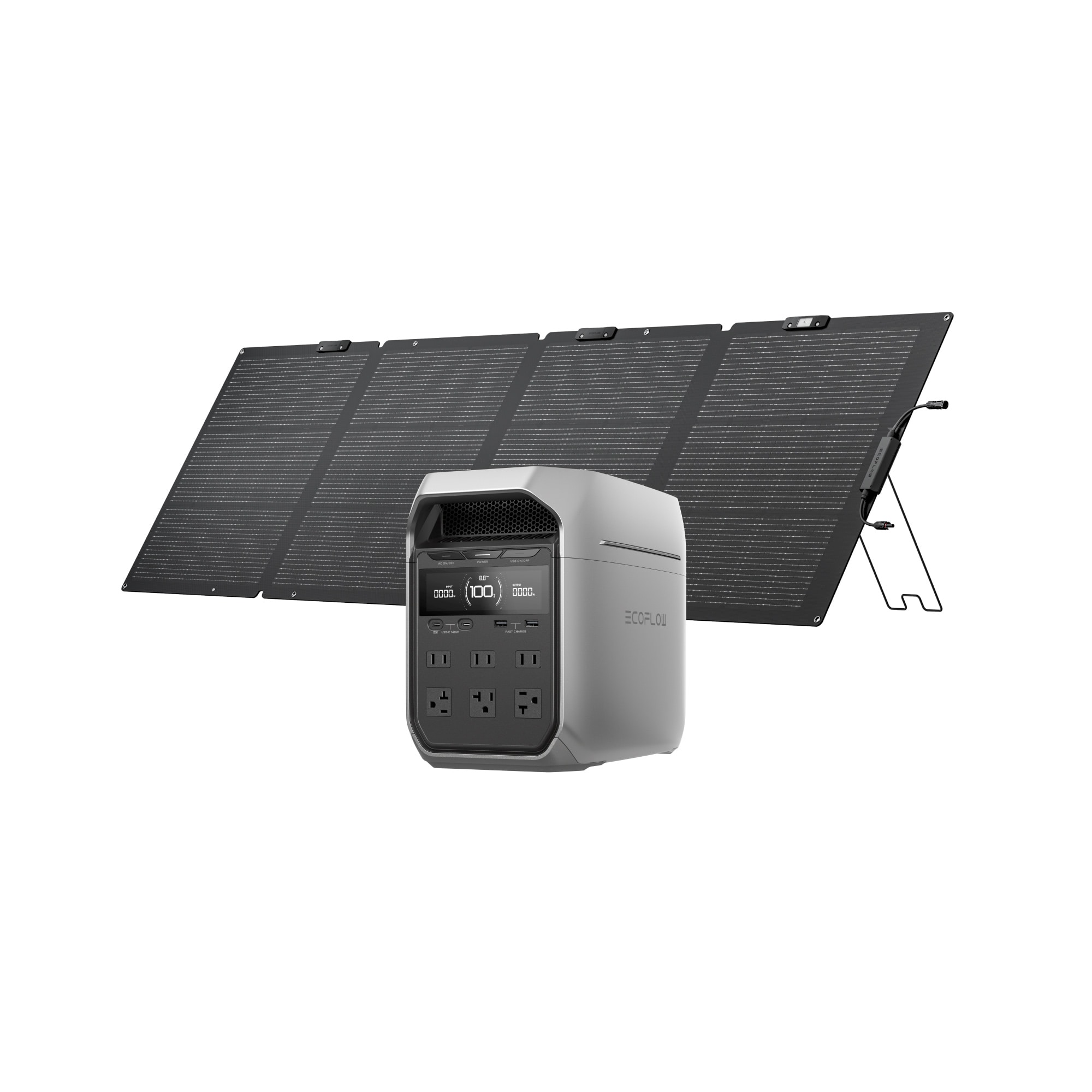 EcoFlow D3P-220W-NS-US 1800 -Watts Portable Power Station 1 Solar Panels Included