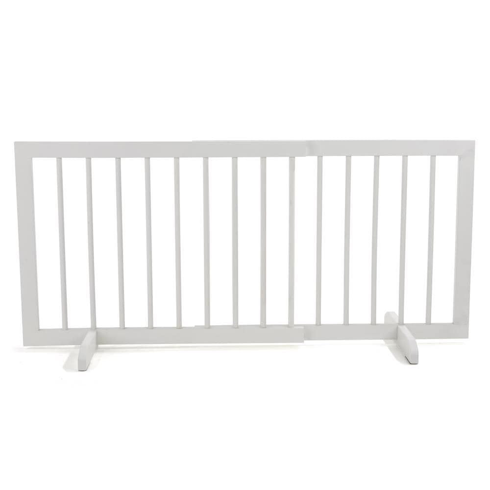Cardinal Gates Freestanding Expandable White Wood Pet Gate in the Pet Gates  department at