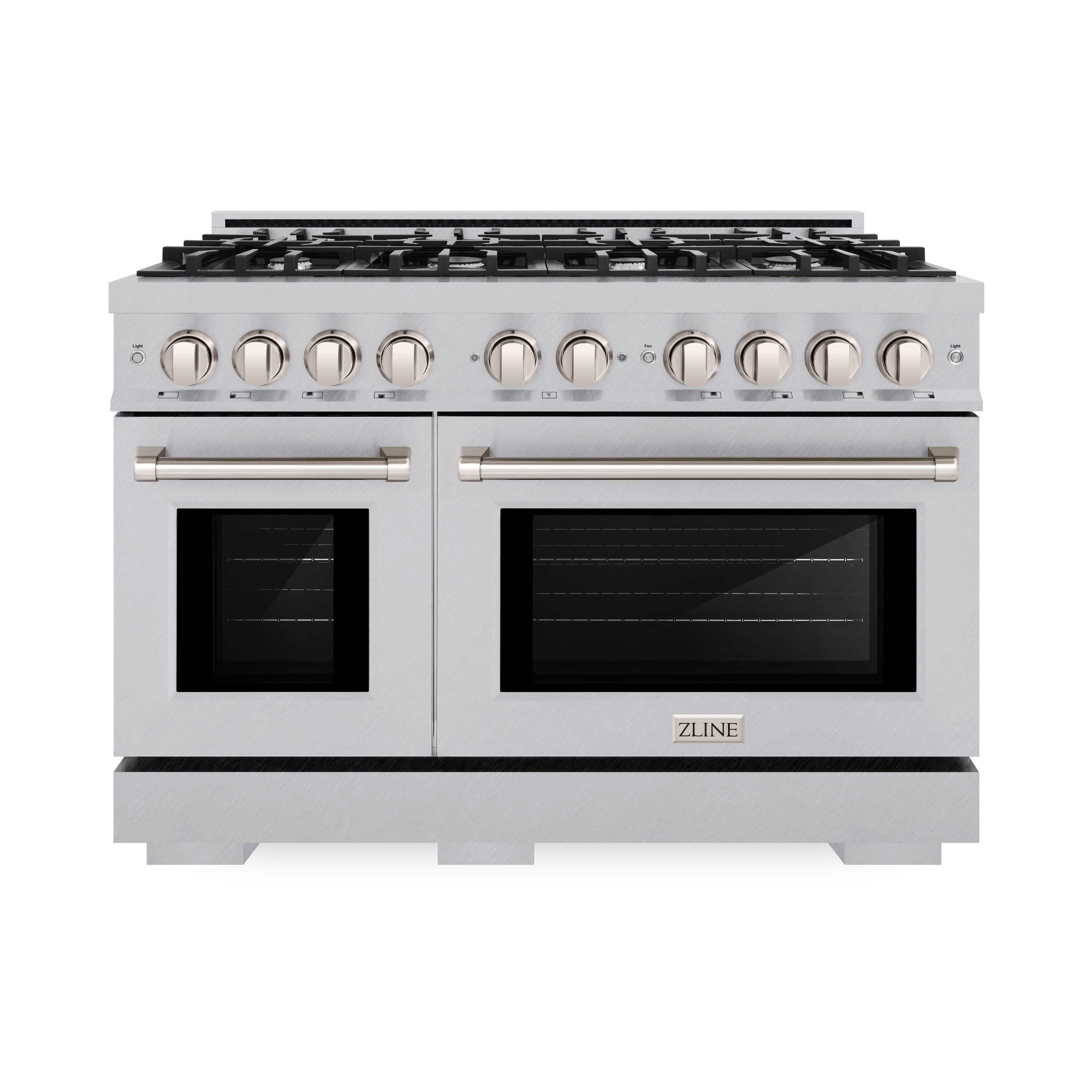 ZLINE KITCHEN & BATH HGRS-48 Select 48-in 8 burners 4.2-cu ft / 2.5-cu ft Convection Oven Freestanding Liquid Propane Double Oven Gas Range ( Satin Stainless Steel )