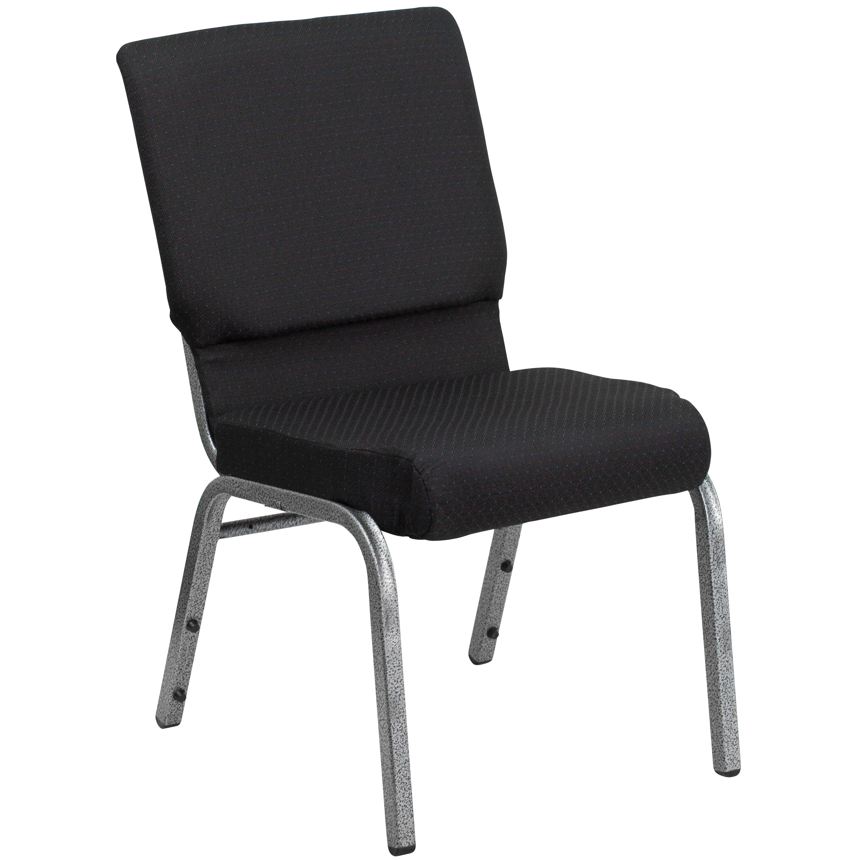 Flash Furniture 812581012453 19.25-in W Modern Black Patterned Fabric/Silver Vein Frame Accent Chair