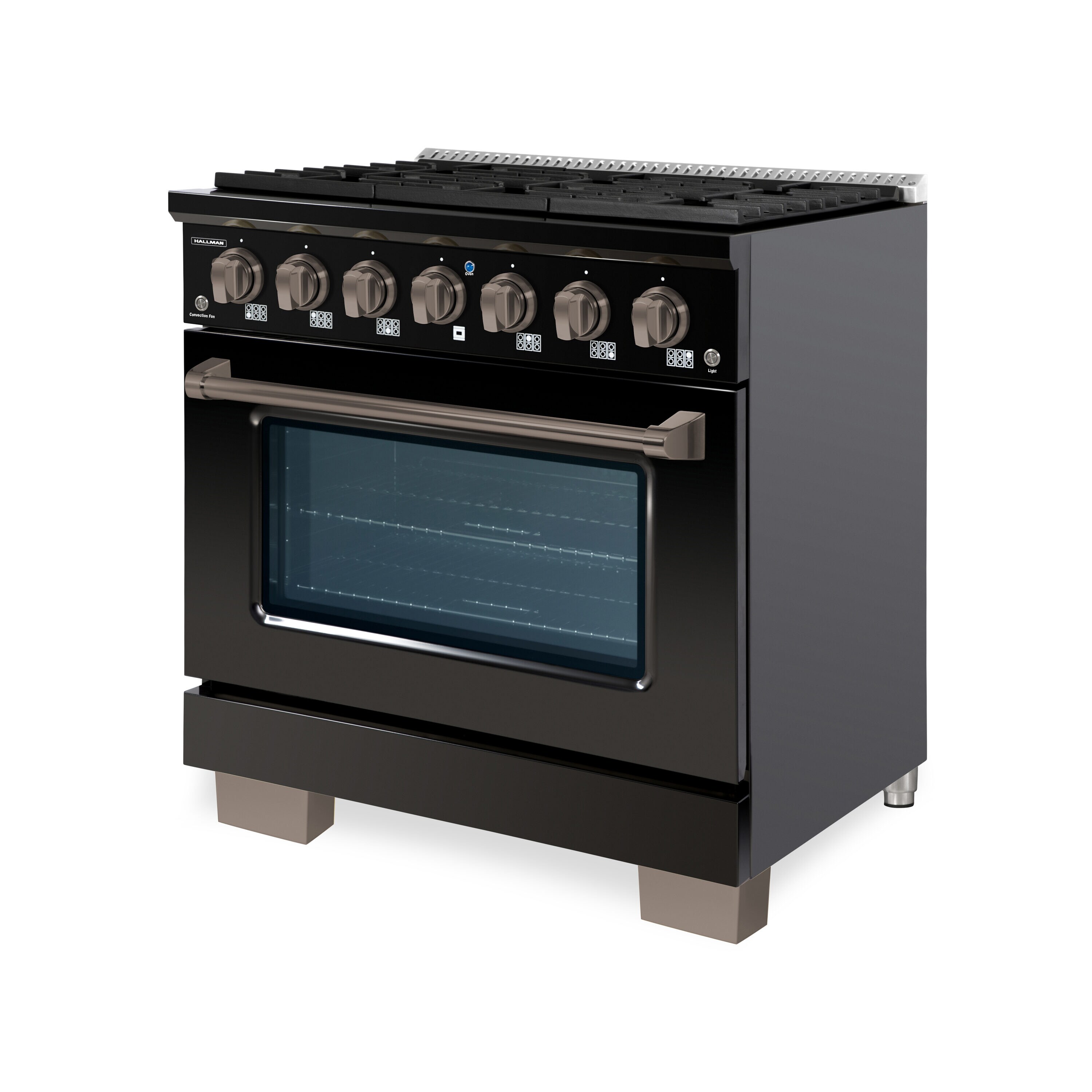 Hallman HBRG36BZGB Freestanding-Gas-Ranges - View #2