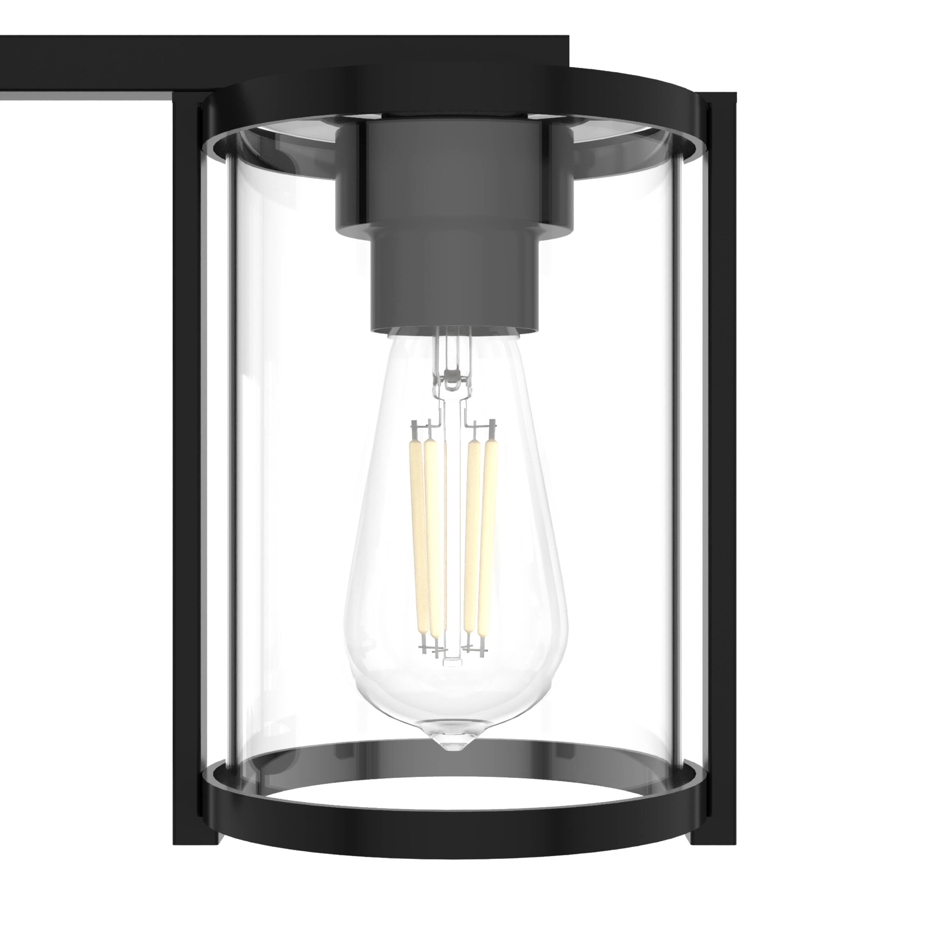 Hunter Astwood 33.25-in 4-Light Matte Black LED Modern/Contemporary ...