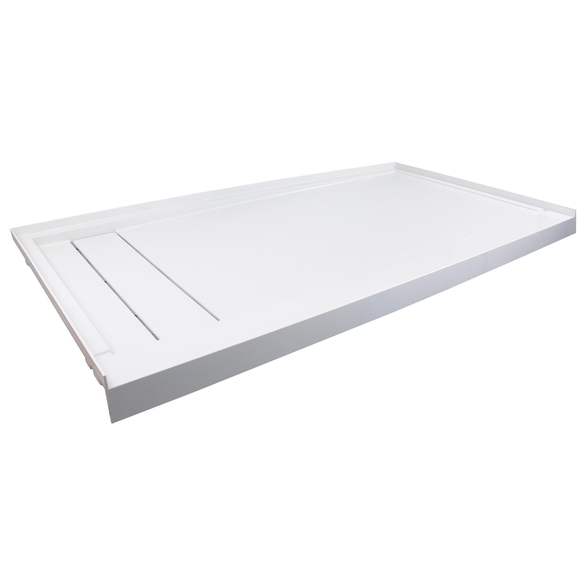 Transolid Linear 32 In W X 60 In L White Single Threshold Rectangle Shower Pan Base With 2 6 In