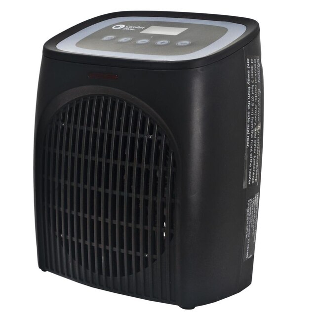 Comfort Zone 1500-Watt Fan Compact Indoor Electric Heater with Thermostat at Lowes.com