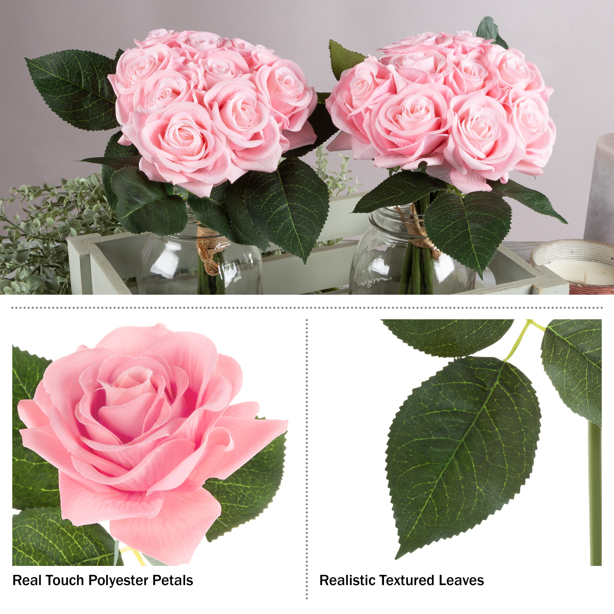 Pink rose on sale artificial flowers