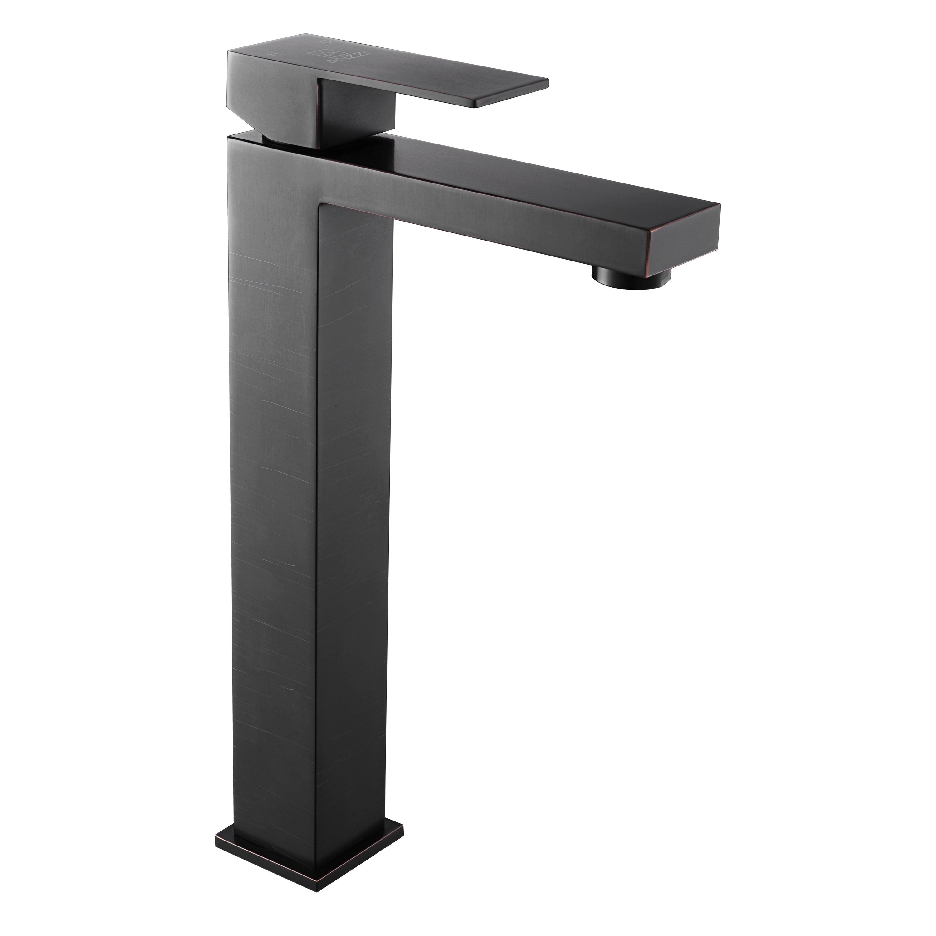ANZZI L-AZ096ORB Enti Oil Rubbed Bronze Vessel 1-handle Low-arc Residential Handle Bathroom Sink Faucet