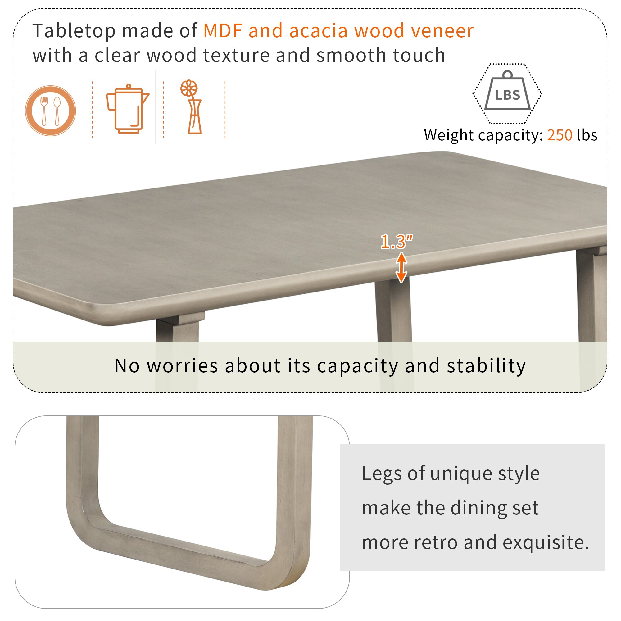 Clihome W50-ZO-0006 Dining-Sets - View #8