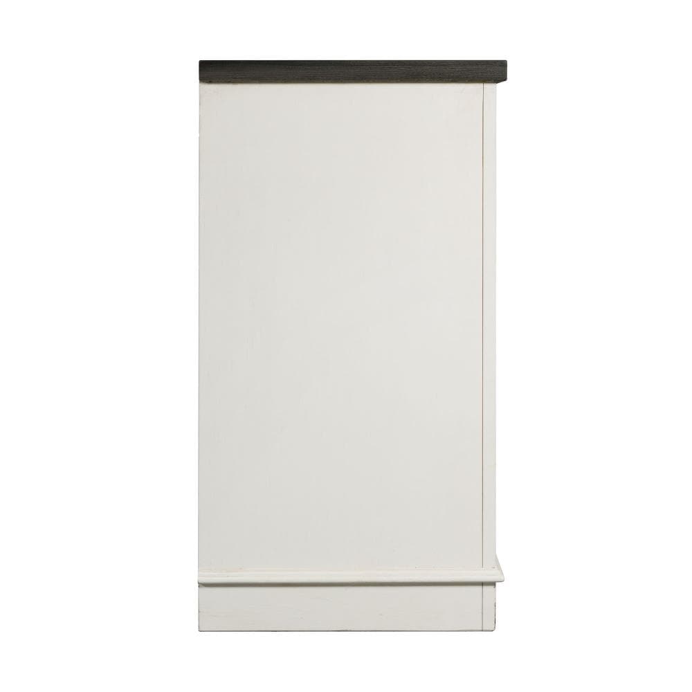 Jamison Rustic Gray and White Two-Tone Server with Drawers
