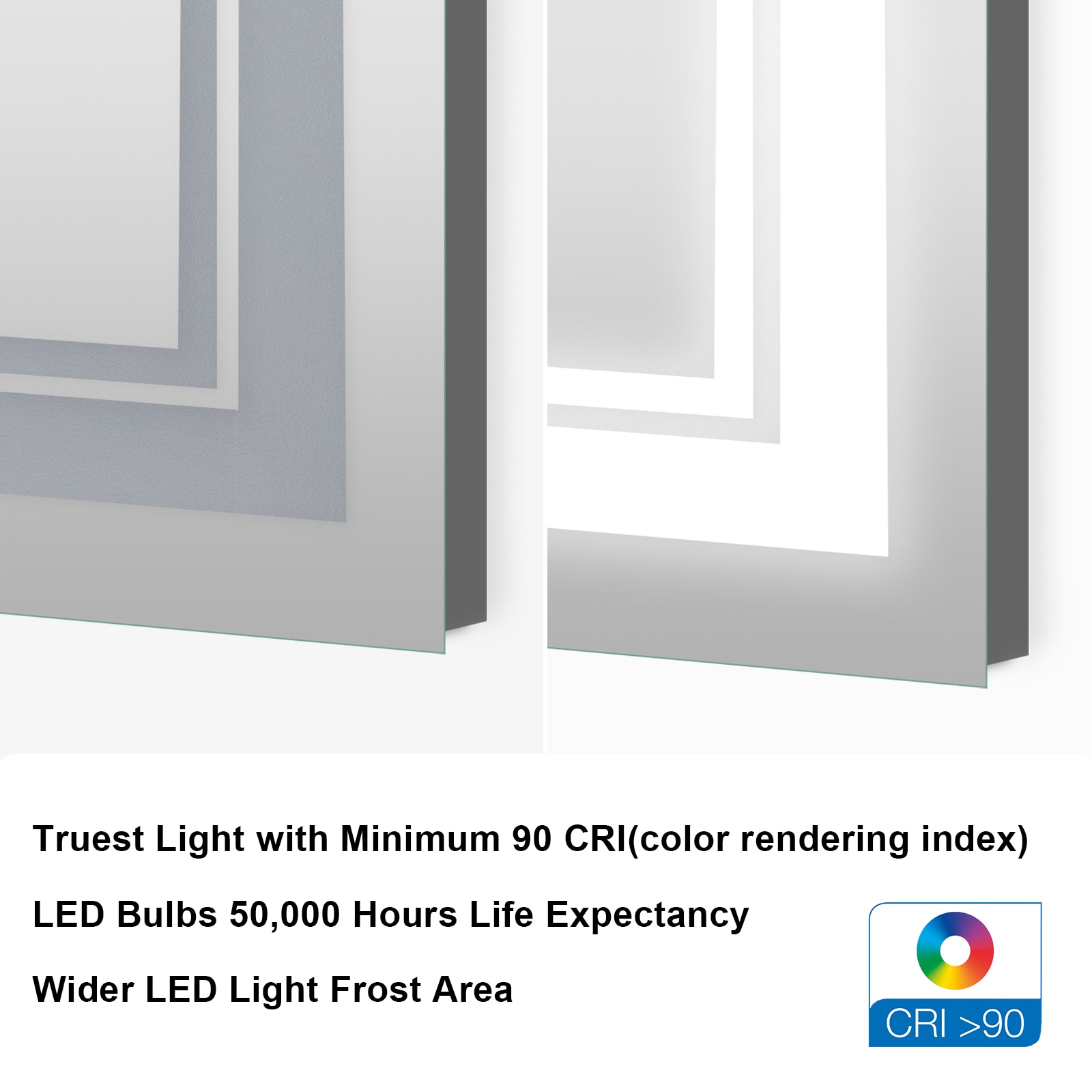 WELLFOR DTG-LBM2836C Framed-Bath-Mirrors - View #13