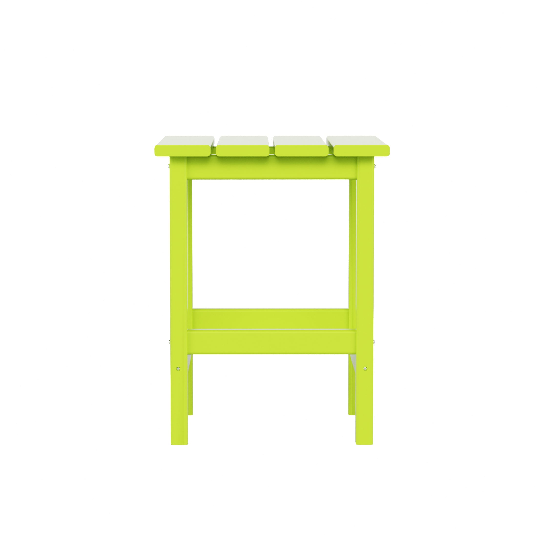 Lime HDPE Adirondack Outdoor Patio Side Table