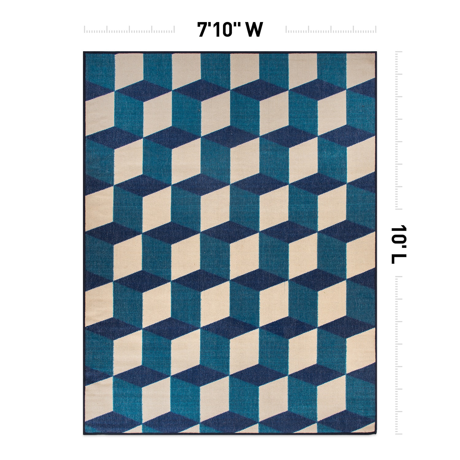 World Rug Gallery 9016BLUE8X10 rugs - View #4