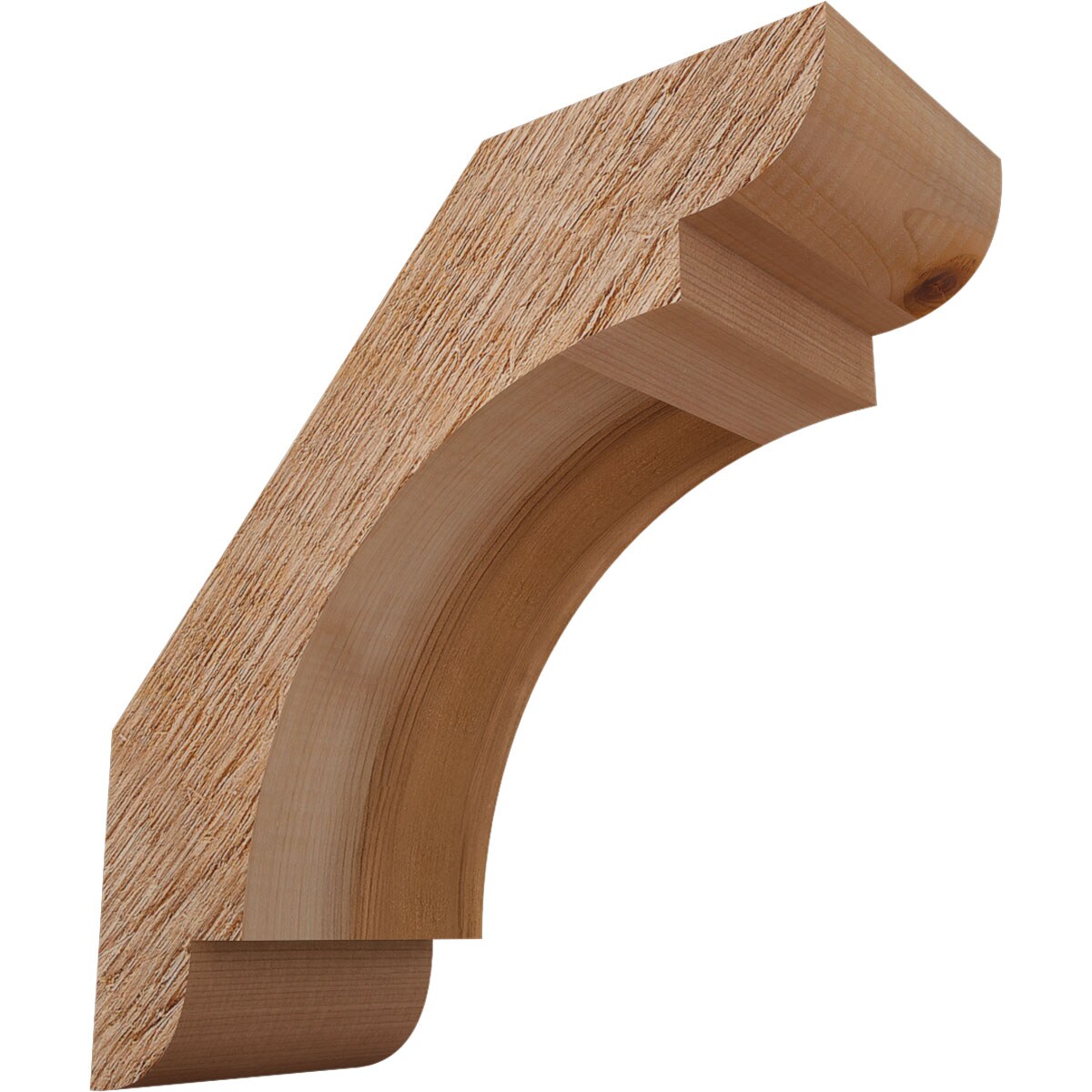 Ekena Millwork BRC04X10X10OLY00RWR 4-in x 10-in x 10-in Western Red Cedar Unfinished Wood Olympic rough sawn