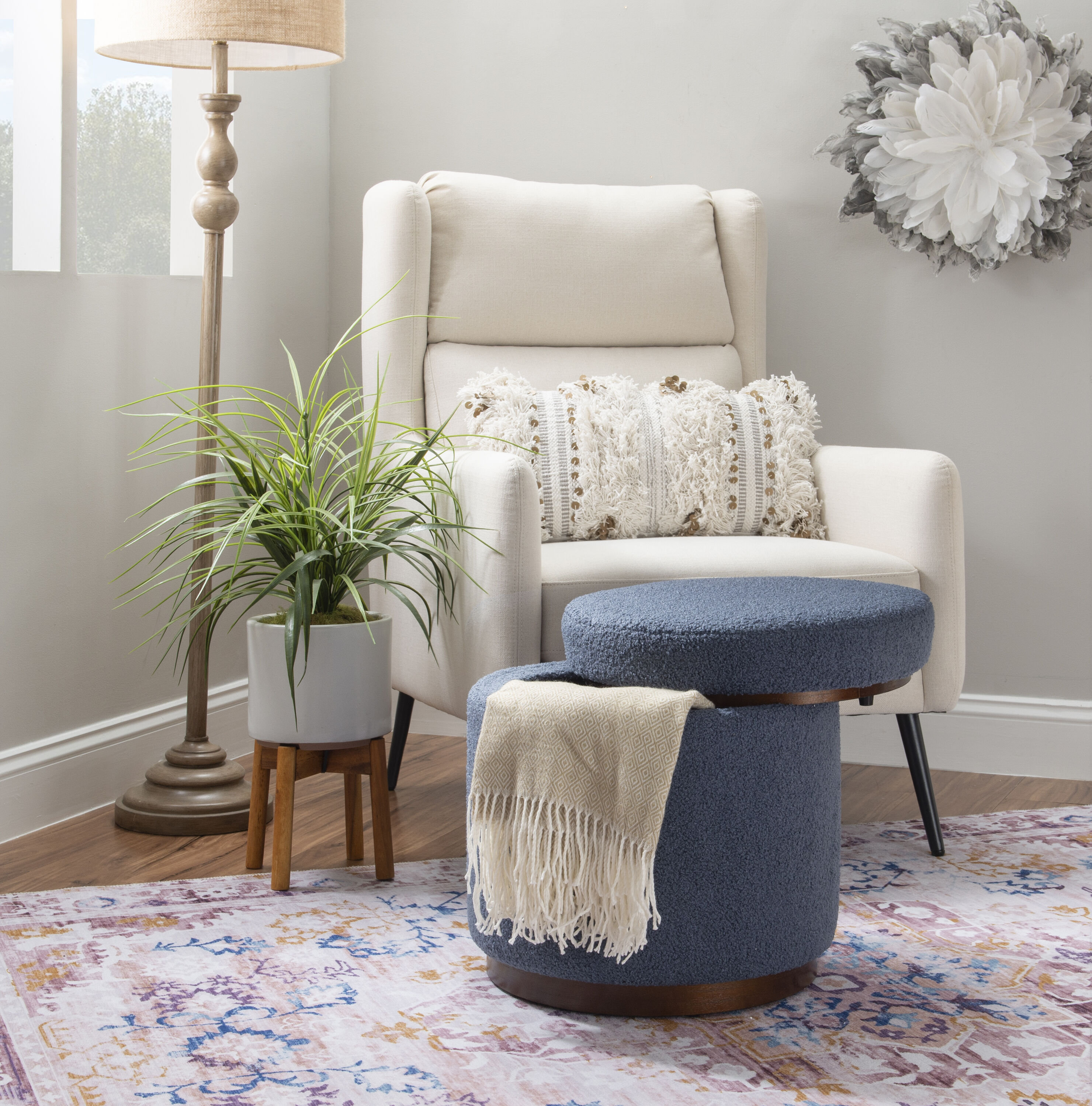 Linon LOWES1746 Indoor-Ottomans - View #5