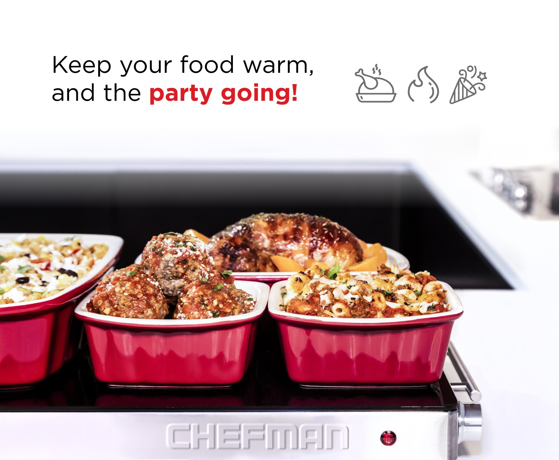 10 Ways To Keep Food Warm At Your Next Party  Keep food warm, Food warmer  buffet, Party food warmers
