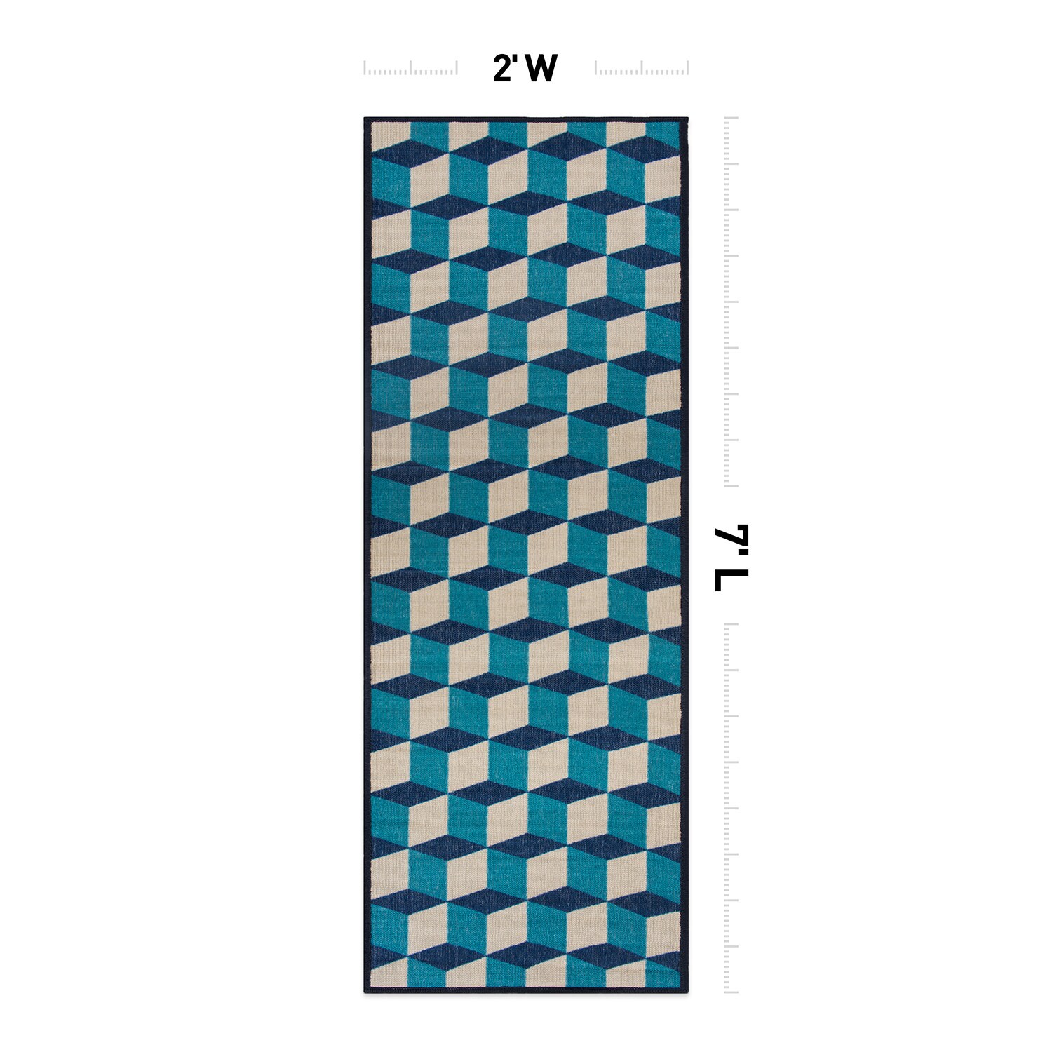 World Rug Gallery 9016BLUE2X7 rugs - View #4