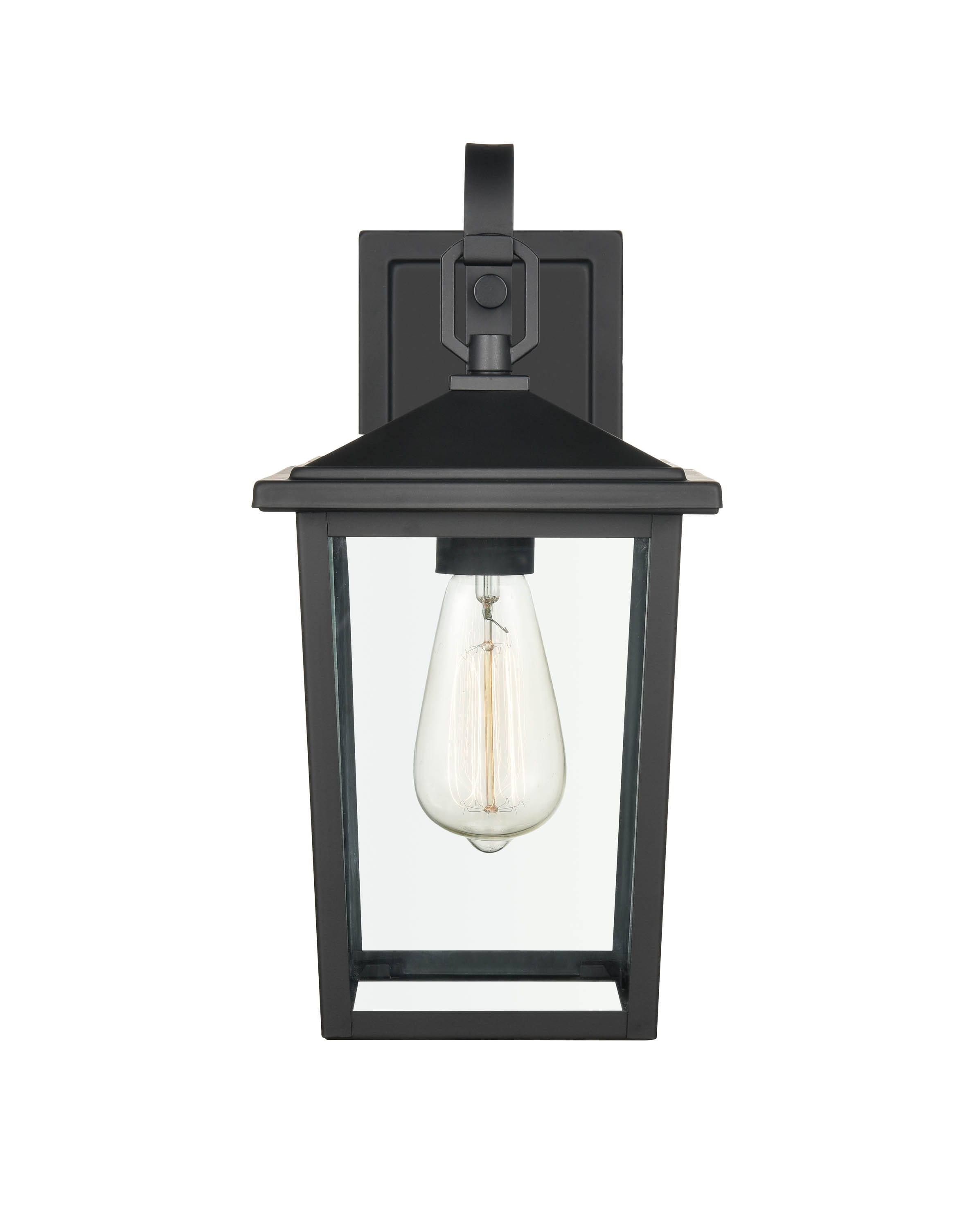 Millennium Lighting 2971-PBK Fetterton 2 -Light 14-in H Black Hardwired Dark Sky Outdoor Wall Light