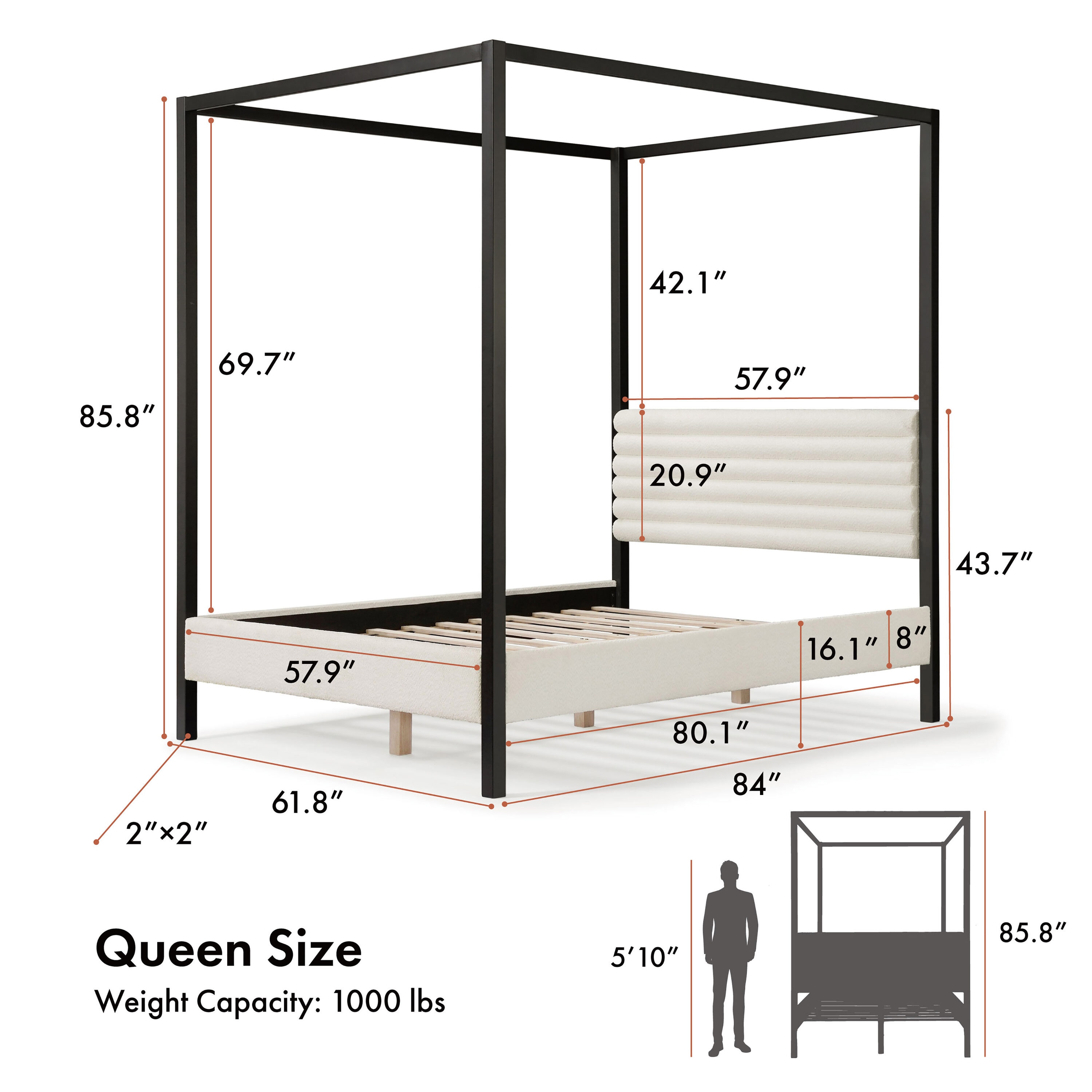 Furniture of America EC-7234WH-Q beds - View #3