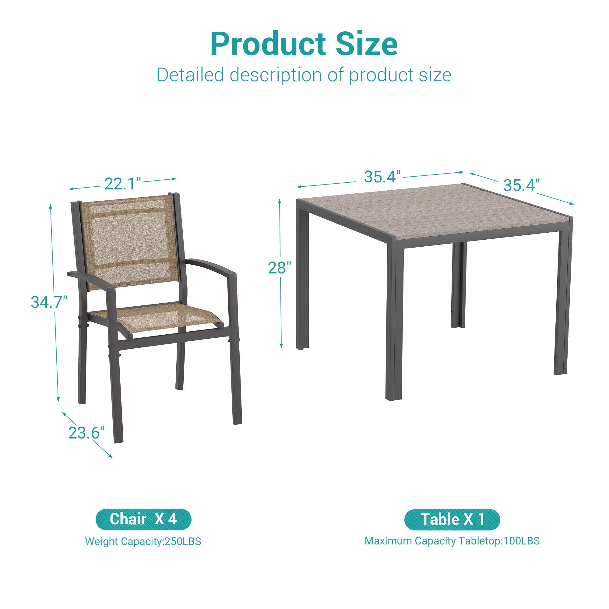 ACEGOSES LW-DS-265-TP Patio-Chairs - View #3