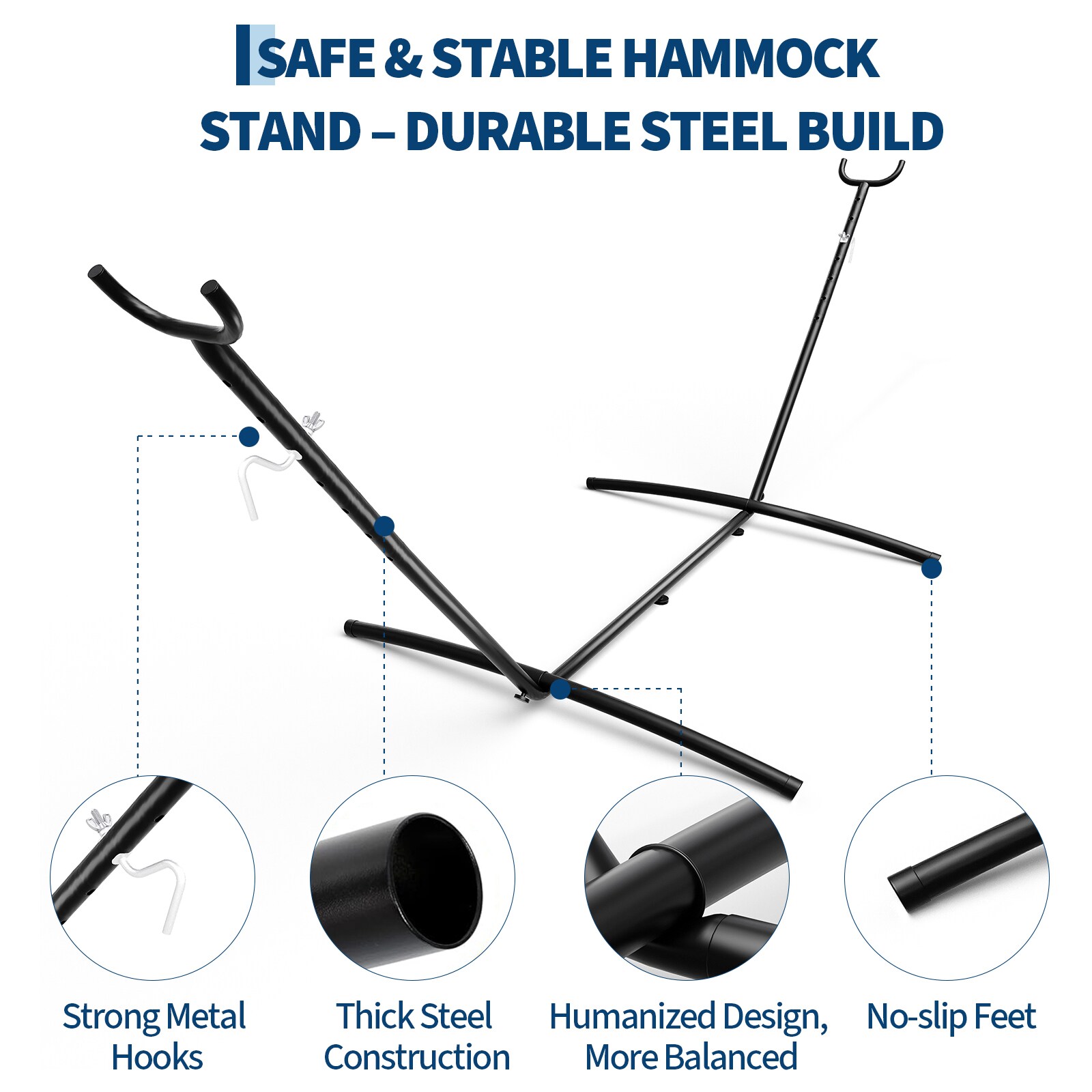 Garvee LMY-PPG-3445HKLD Hammock-Stands - View #3
