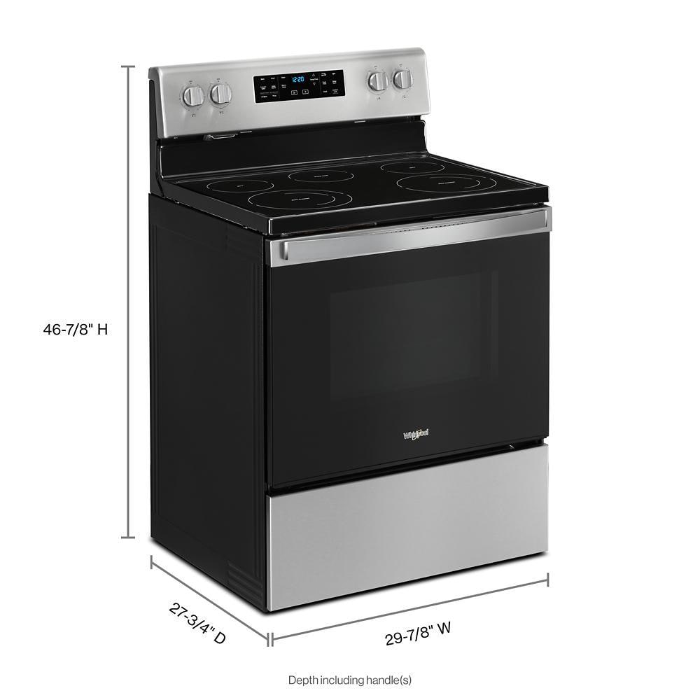 whirlpool electric range wfe535sojz