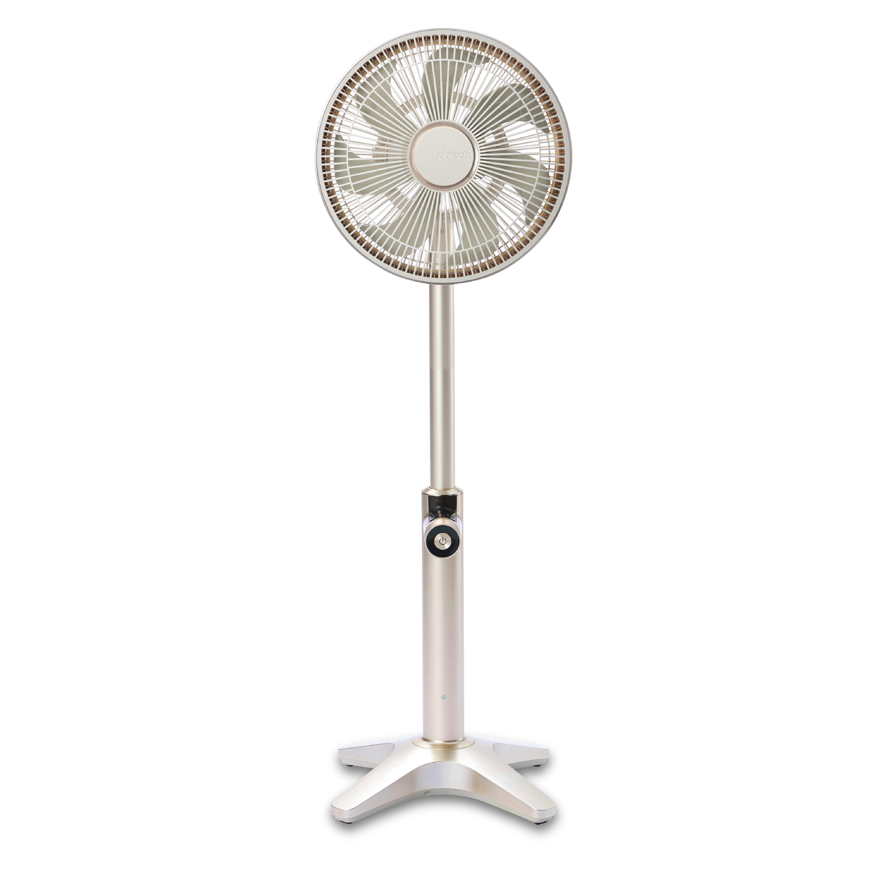 objecto 11.5-in 120-Volt 25-Speed Indoor Rose Gold Oscillating Pedestal Fan with Remote FN-63GL Sansujyuku sansujyuku.com