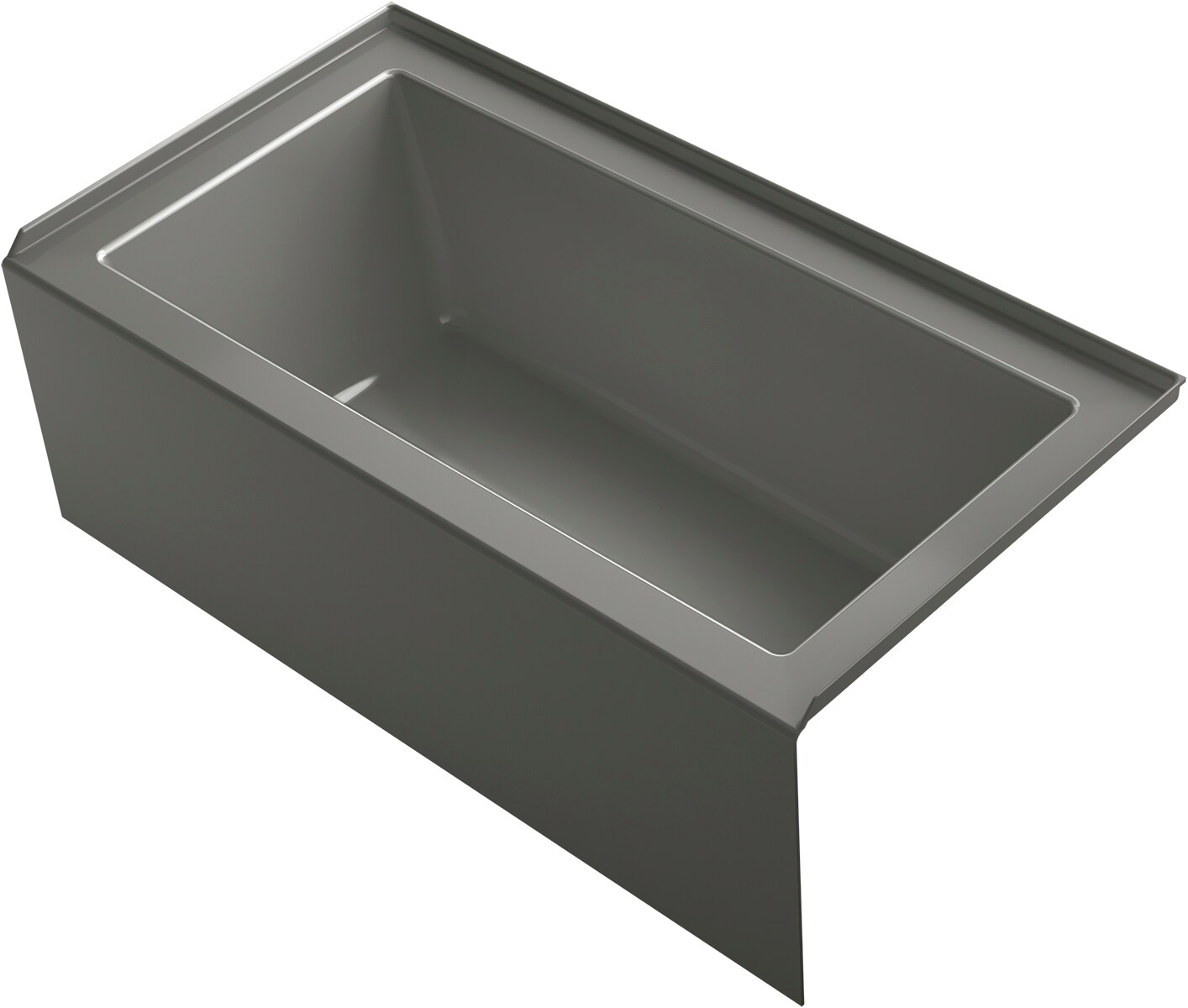 KOHLER Underscore 32-in x 60-in Thunder Grey Acrylic Alcove 