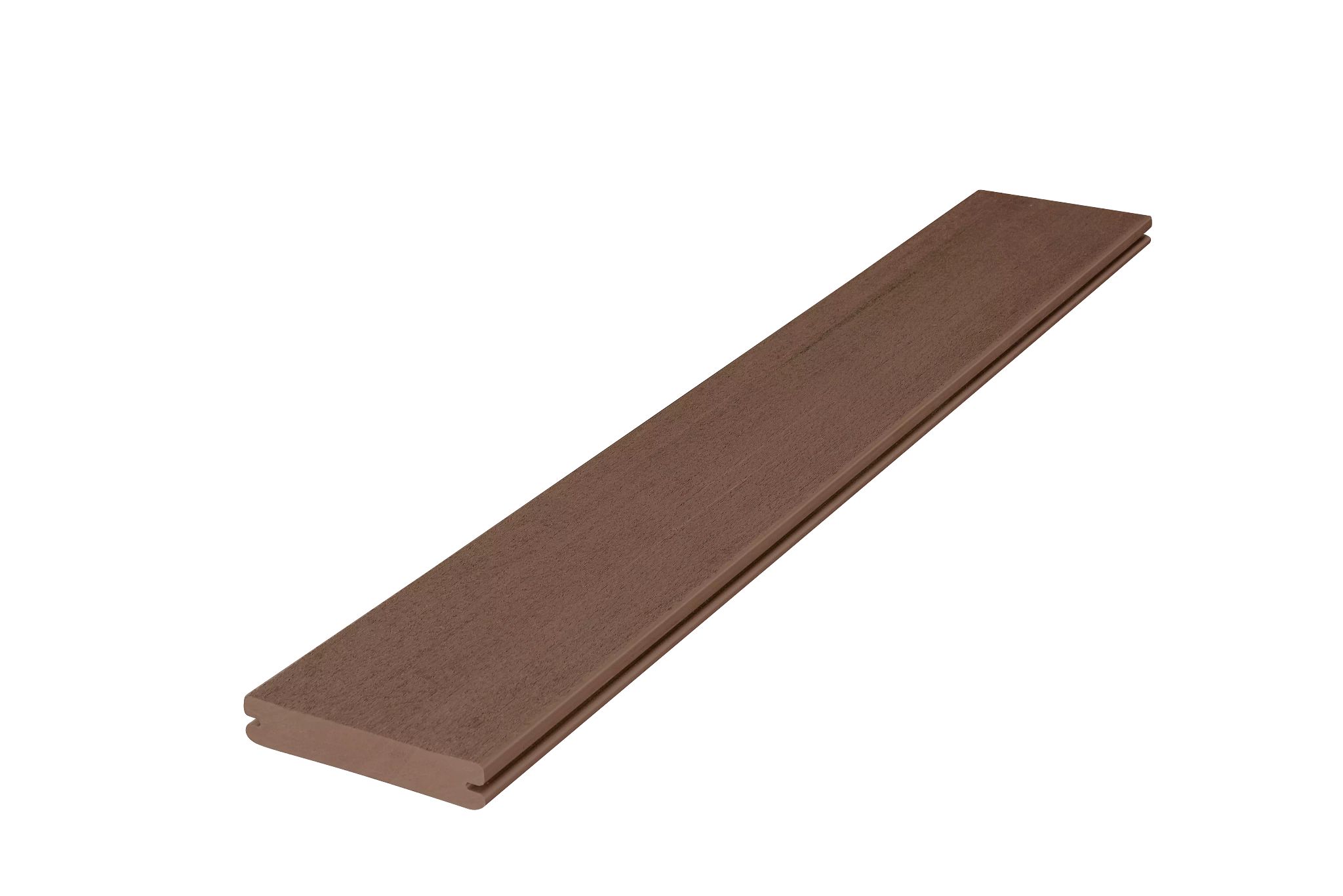 Fiberon 13584 Promenade 1-in x 5-1/2-in x 20-ft Russet Dune Grooved PVC Deck board