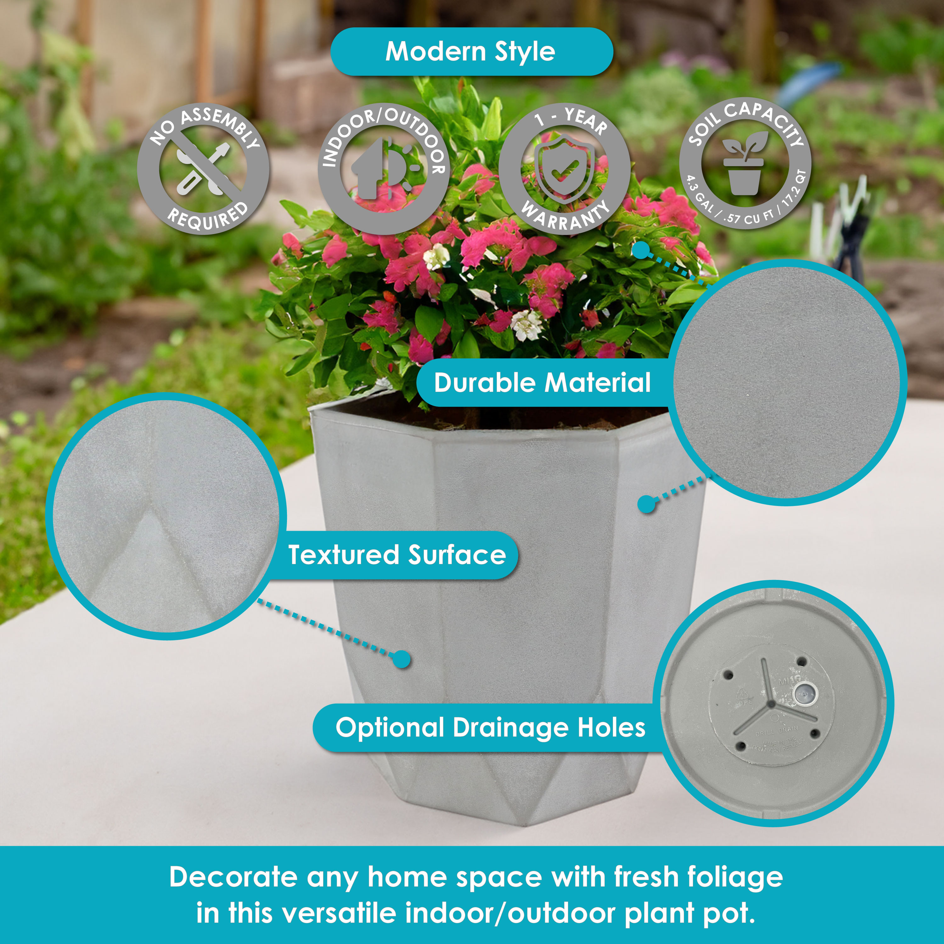 Sunnydaze Decor DG-885 Planter-Window-Box - View #5