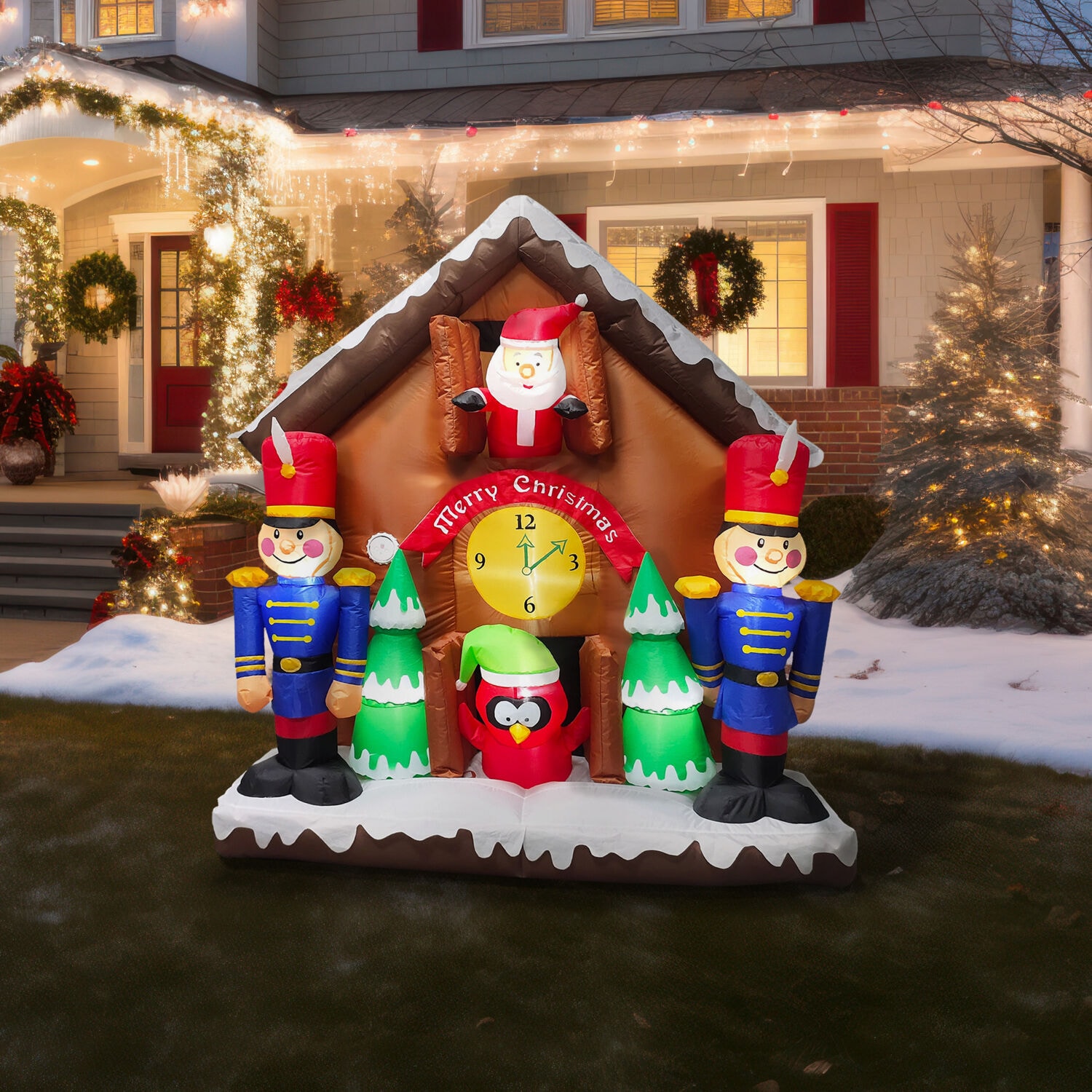 Fraser Hill Farm FHFSNTACCLK061-L Christmas-Inflatables - View #14