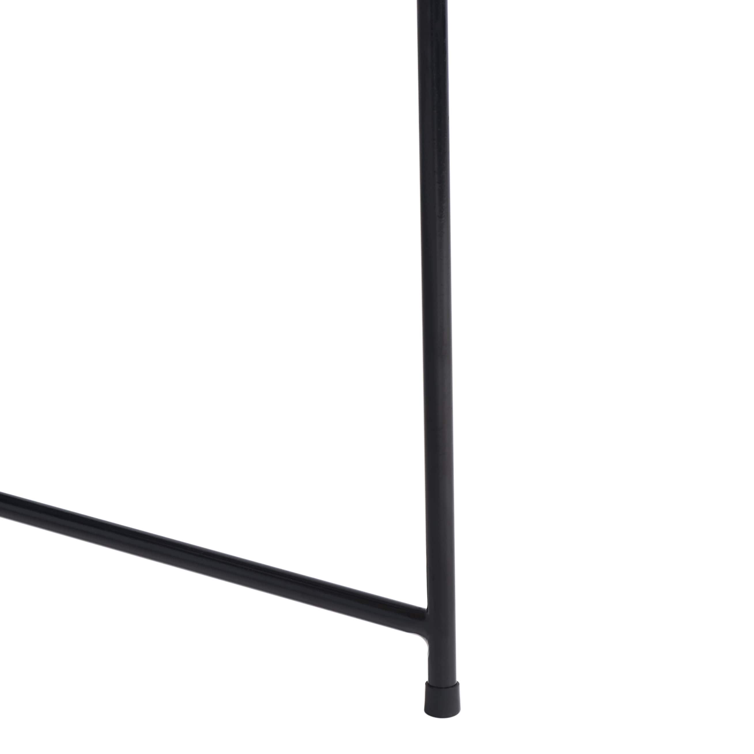 Portland Black Iron Frame Pillow Top Accent Chair