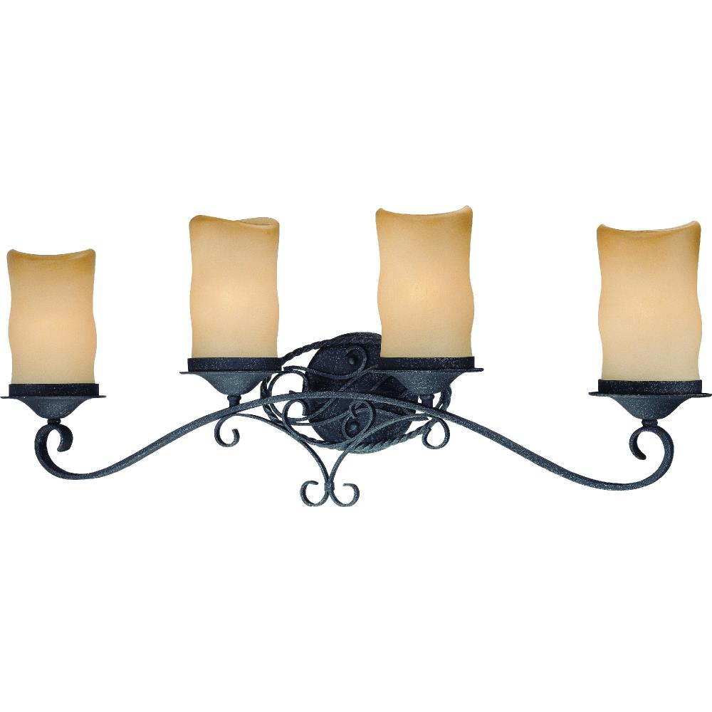 Volume Lighting V4584-36 Sevilla 31.5-in 4 -Light Black Traditional Vanity light