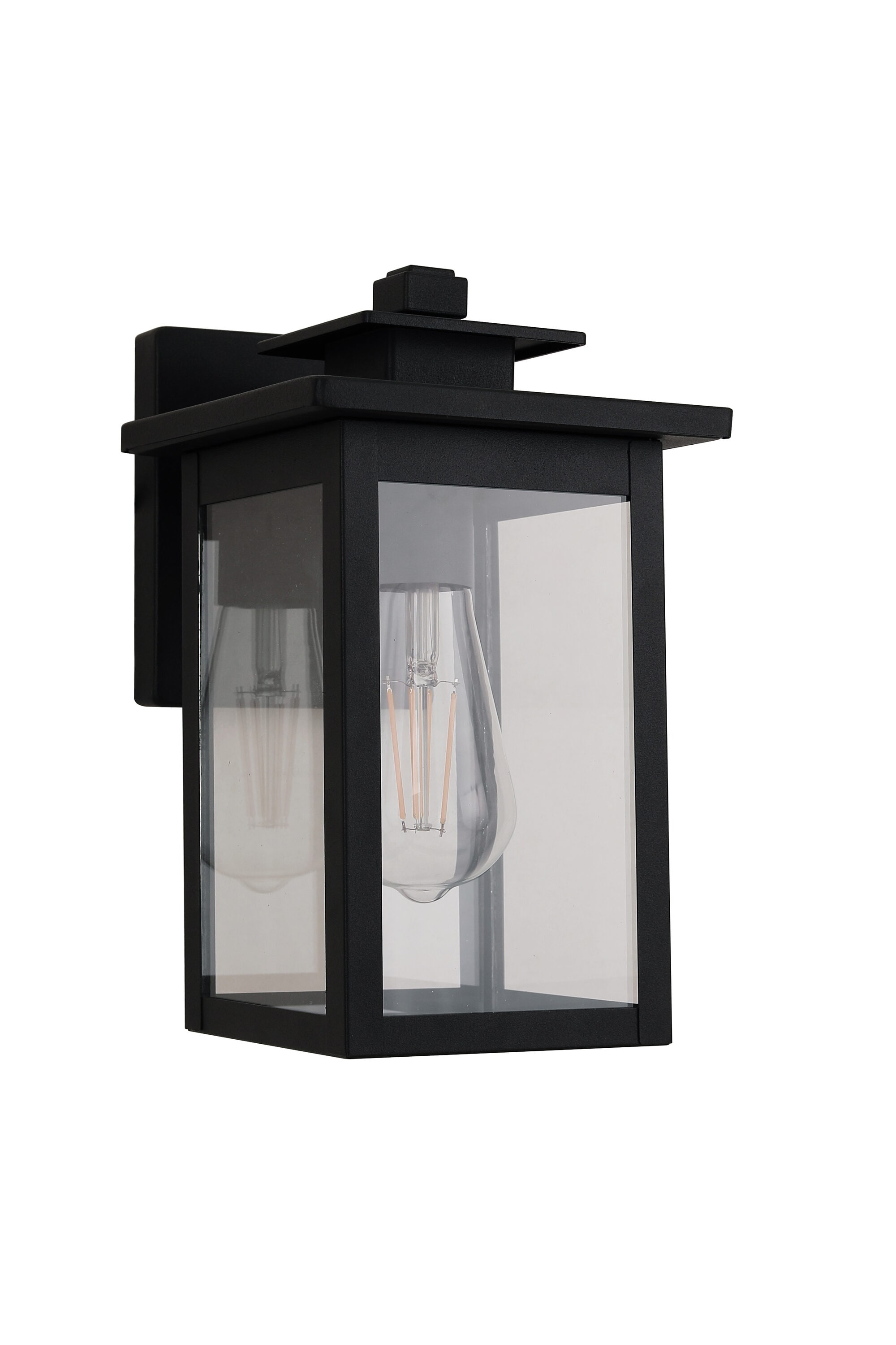 Craftmade Rock Creek 1 -Light 10.25-in H Black Hardwired Outdoor Wall Light