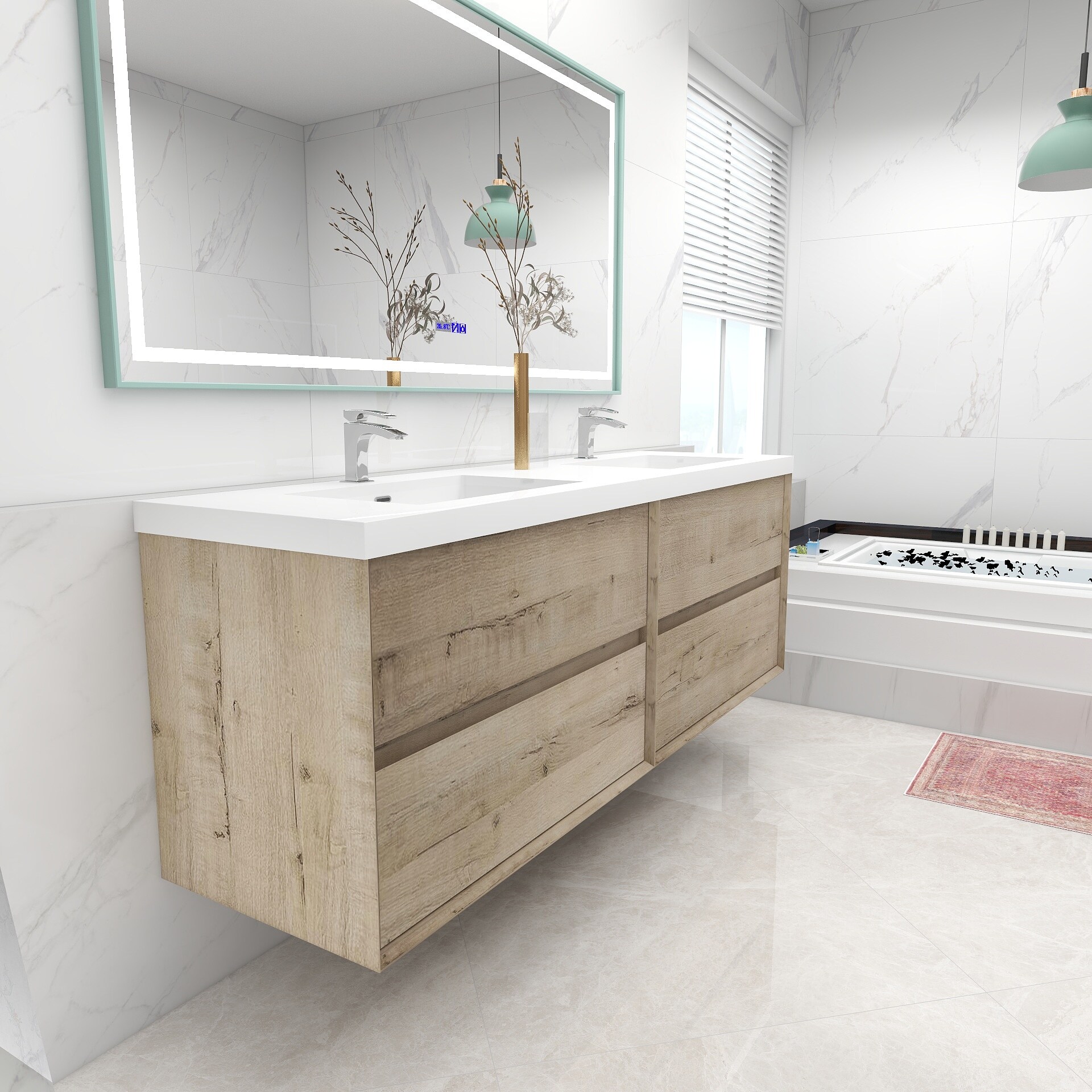 BV Better Vanity SLIM72D-WO Bath-Vanity-Combo - View #6